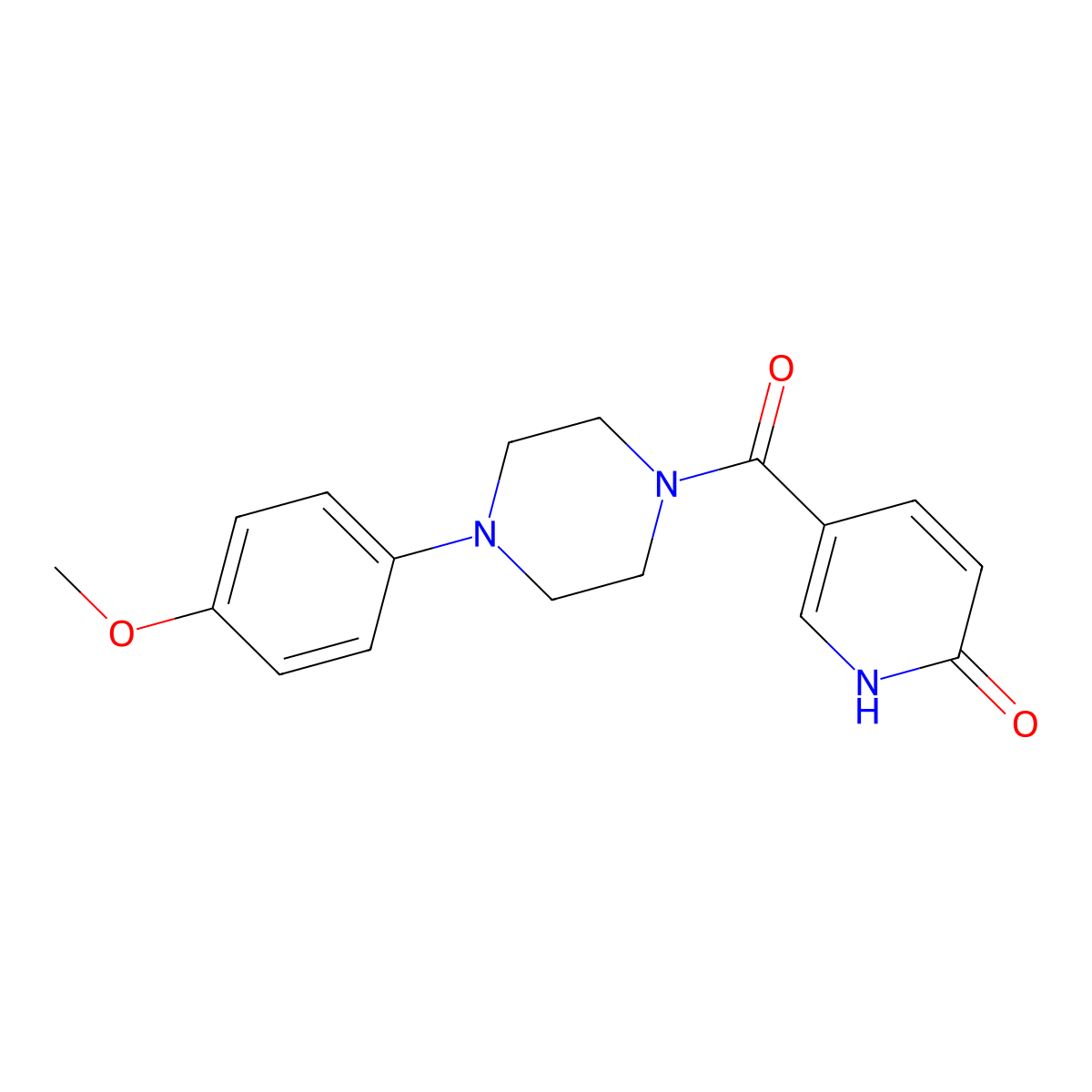 5-[4-(4-Methoxyphenyl)piperazine-1-carbonyl]pyridin-2-ol molecular structure, CAS 790720-22-8