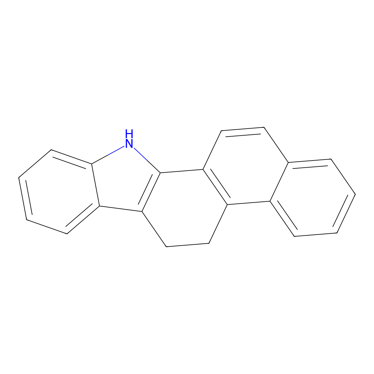 6,11-Dihydro-5h-naphtho[2,1-a]carbazole molecular structure, CAS 79074-24-1