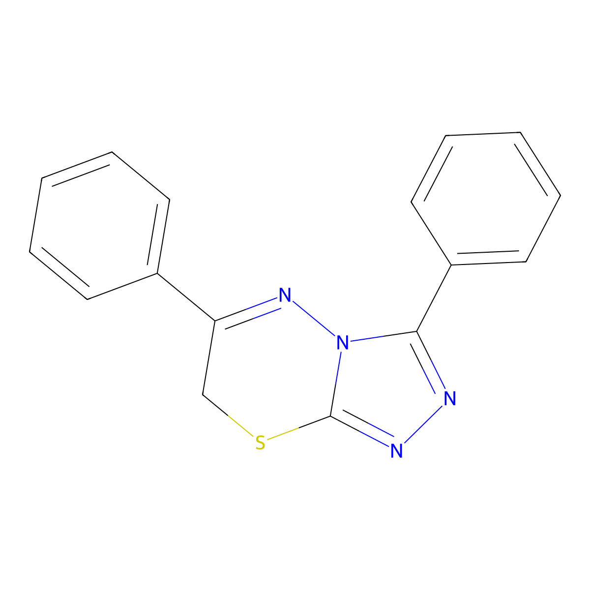 3,6-diphenyl-7H-[1,2,4]triazolo[3,4-b][1,3,4]thiadiazine molecular structure, CAS 79074-65-0