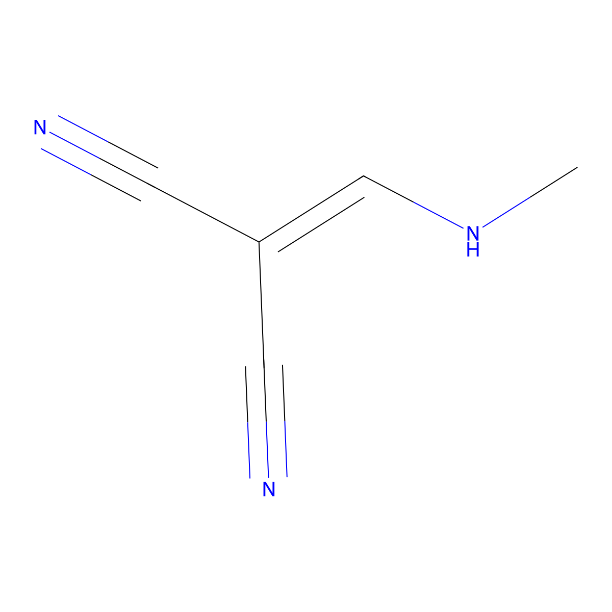2-[(Methylamino)methylene]propanedinitrile molecular structure, CAS 79080-32-3