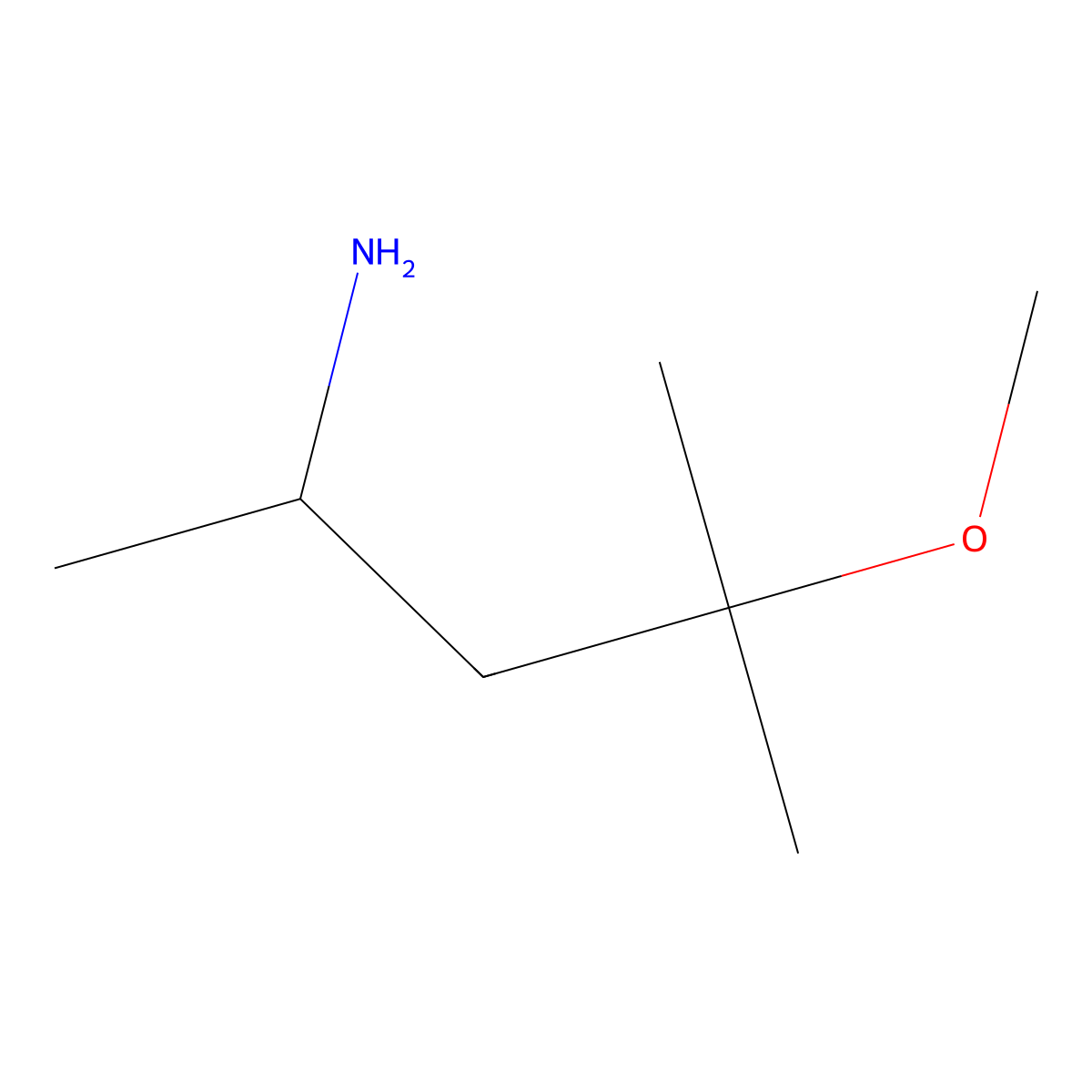 4-Methoxy-4-methylpentan-2-amine molecular structure, CAS 79090-59-8