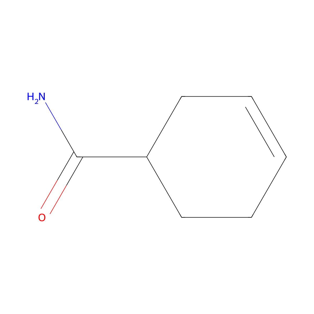 (1S)-cyclohex-3-ene-1-carboxamide molecular structure, CAS 79091-96-6
