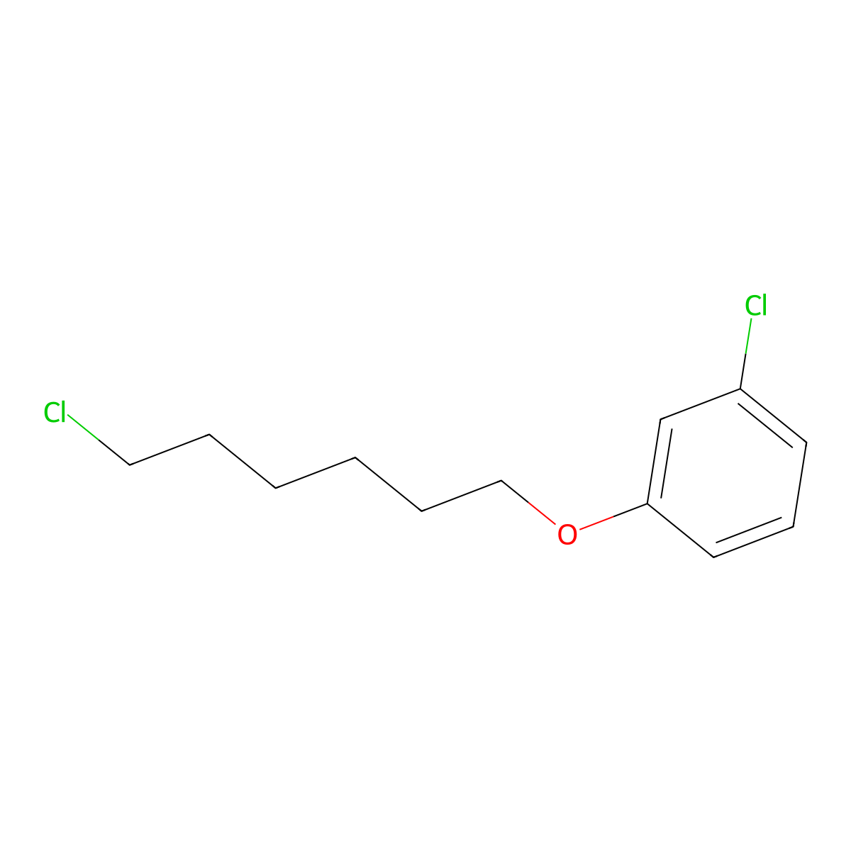 1-Chloro-3-((6-chlorohexyl)oxy)benzene molecular structure, CAS 79096-31-4