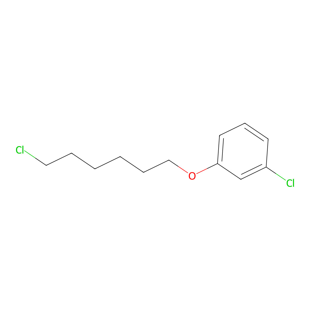 1-Chloro-3-((6-chlorohexyl)oxy)benzene molecular structure, CAS 79096-31-4