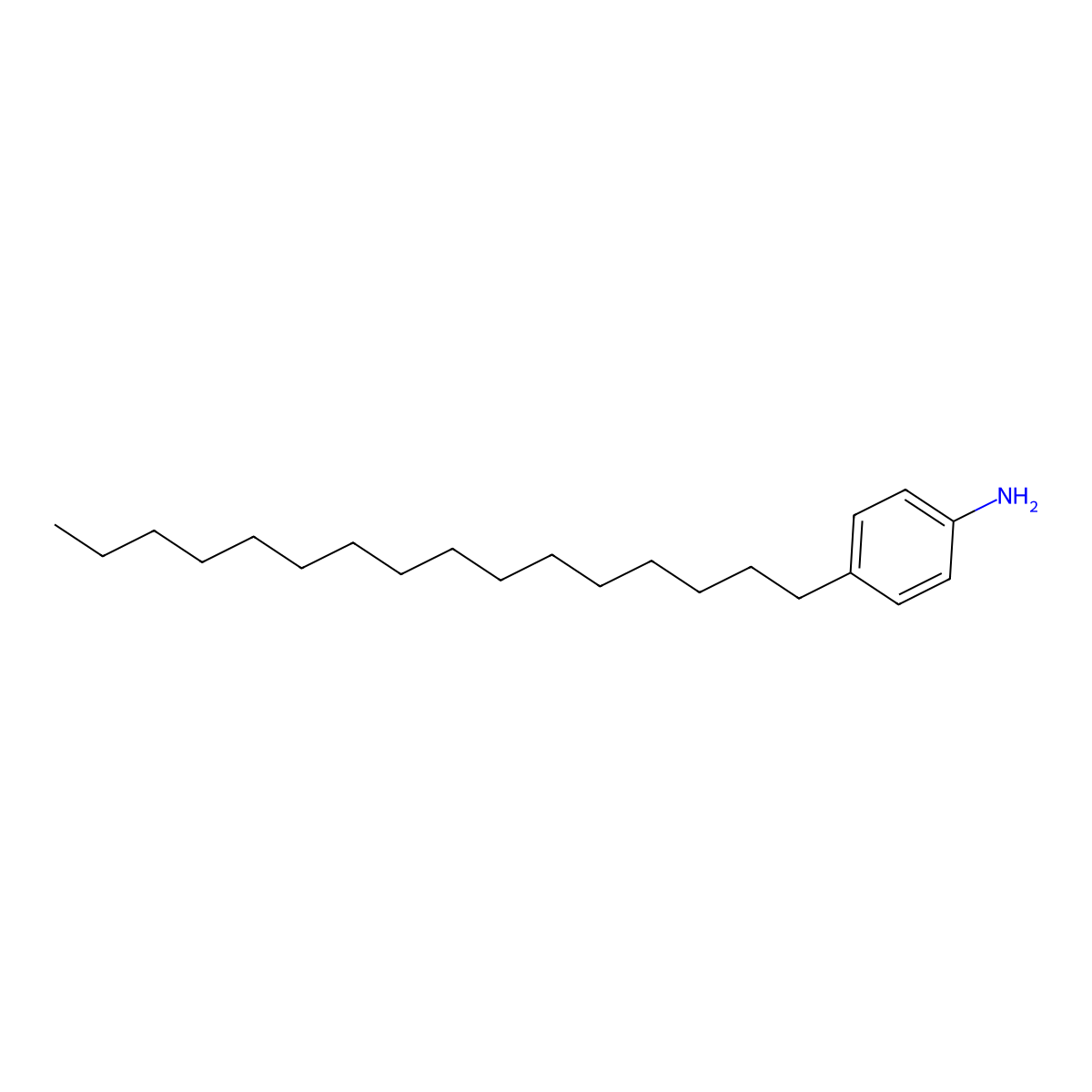4-Hexadecylaniline molecular structure, CAS 79098-13-8