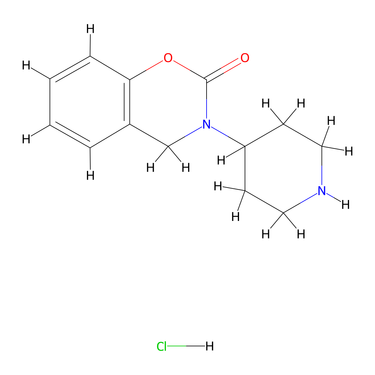 3,4-Dihydro-3-(piperidin-4-yl)benzo[e][1,3]oxazin-2-one hydrochloride molecular structure, CAS 79098-79-6