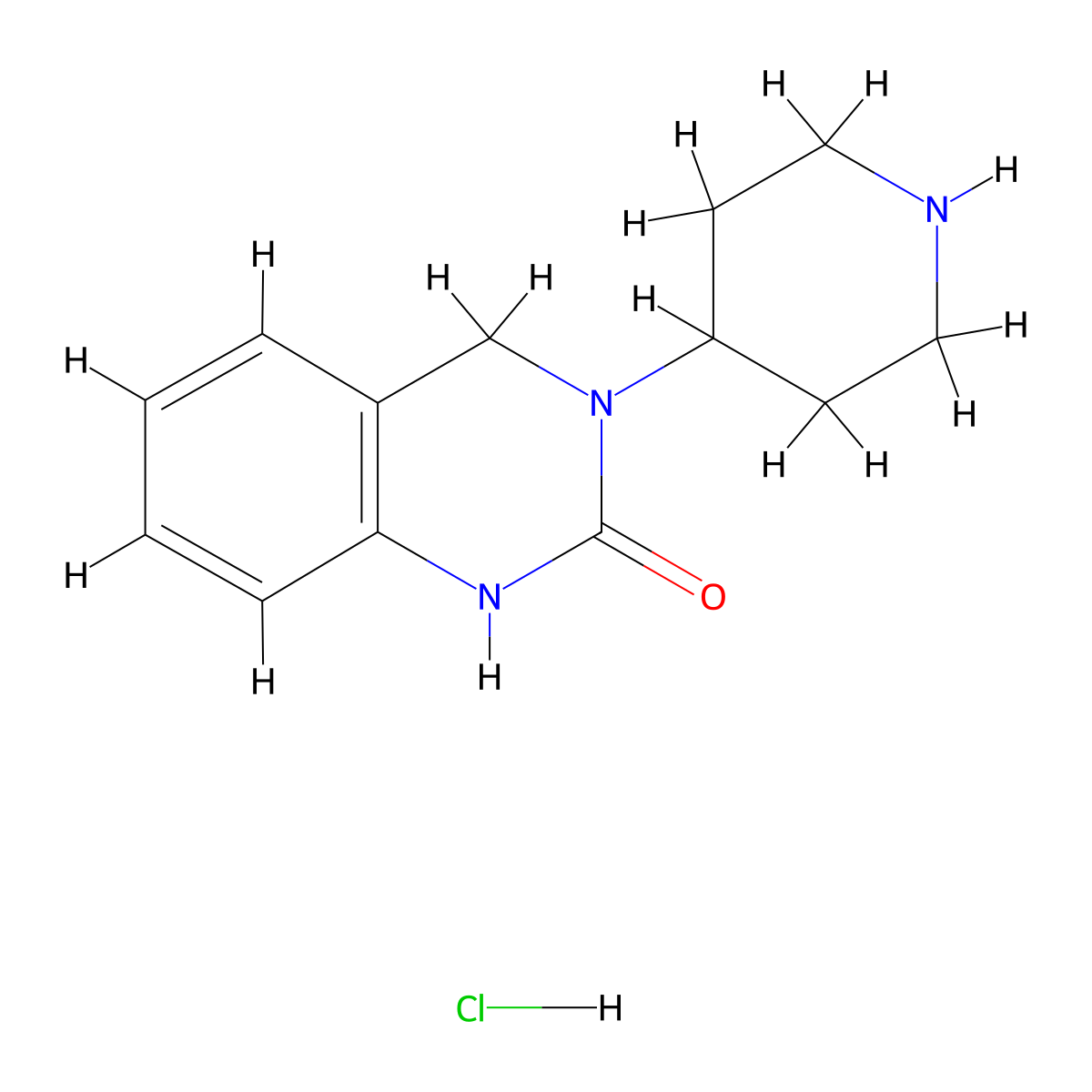 3-(Piperidin-4-yl)-3,4-dihydroquinazolin-2(1H)-one hydrochloride molecular structure, CAS 79098-89-8