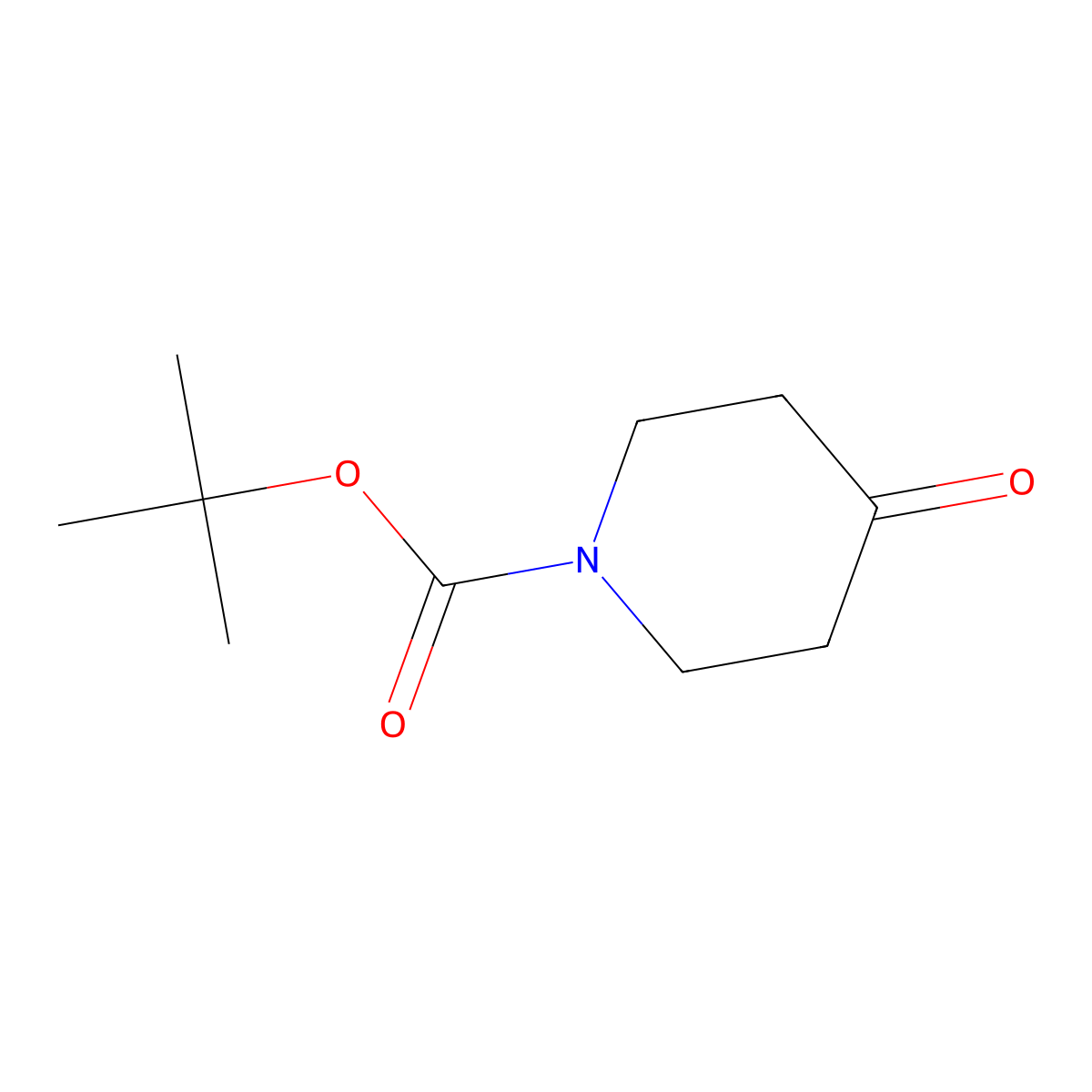 tert-Butyl 4-oxopiperidine-1-carboxylate molecular structure, CAS 79099-07-3