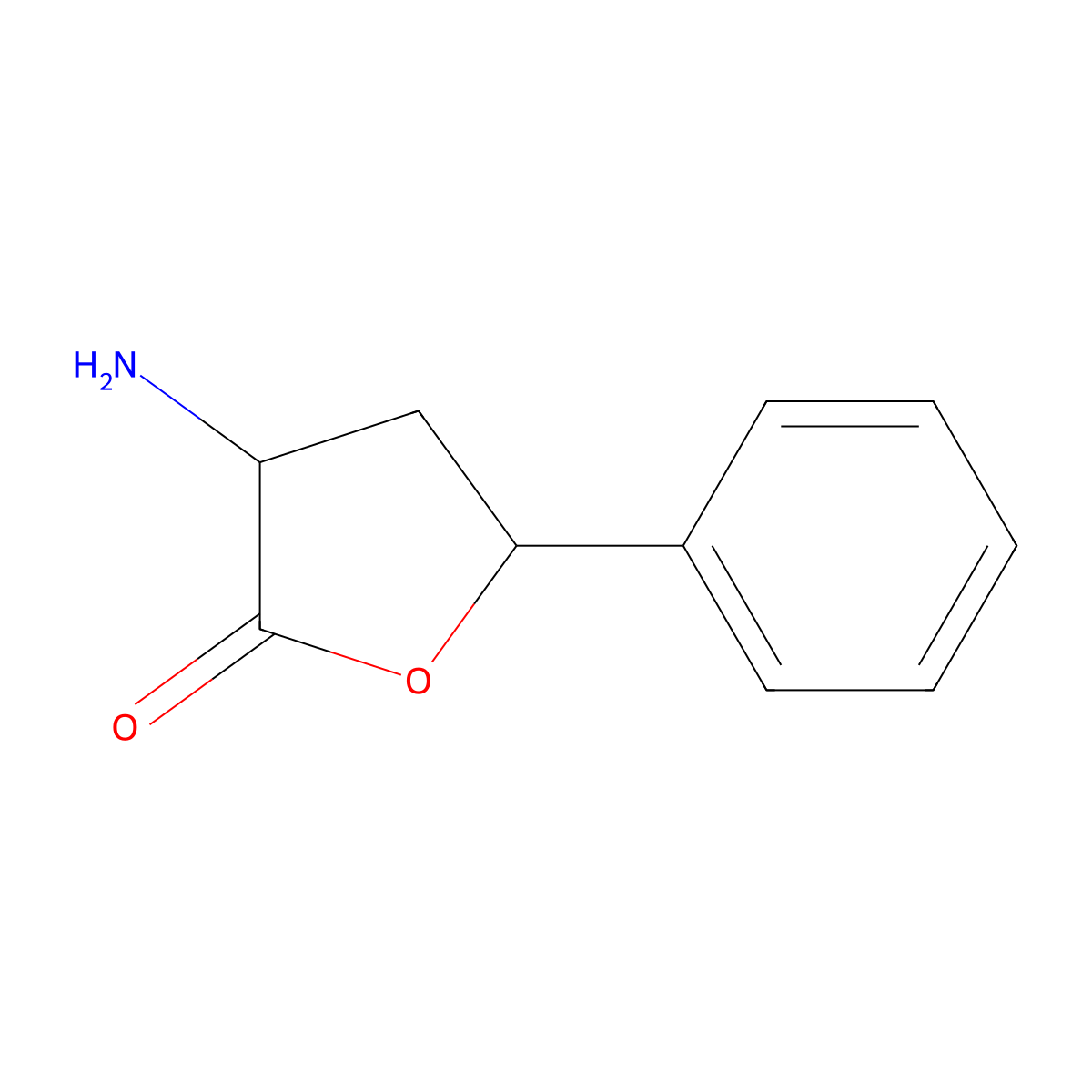 3-Amino-5-phenyloxolan-2-one molecular structure, CAS 790998-37-7