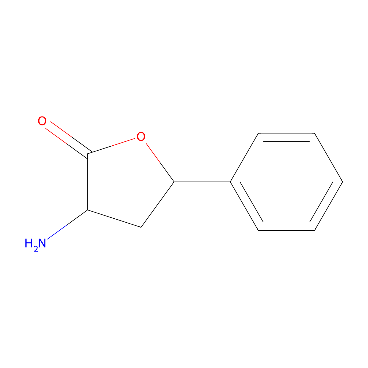 3-Amino-5-phenyloxolan-2-one molecular structure, CAS 790998-37-7