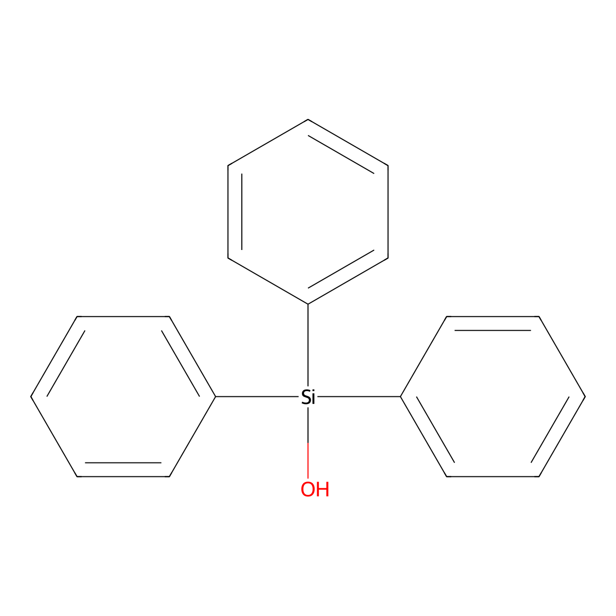 Triphenylsilanol molecular structure, CAS 791-31-1
