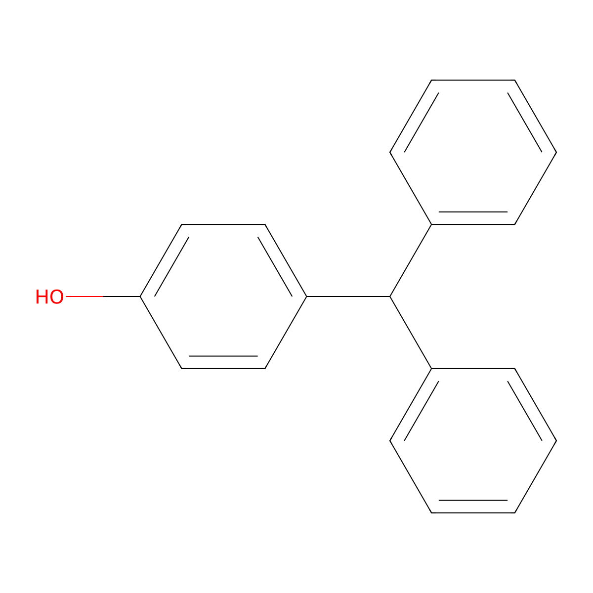 4-(Diphenylmethyl)phenol molecular structure, CAS 791-92-4