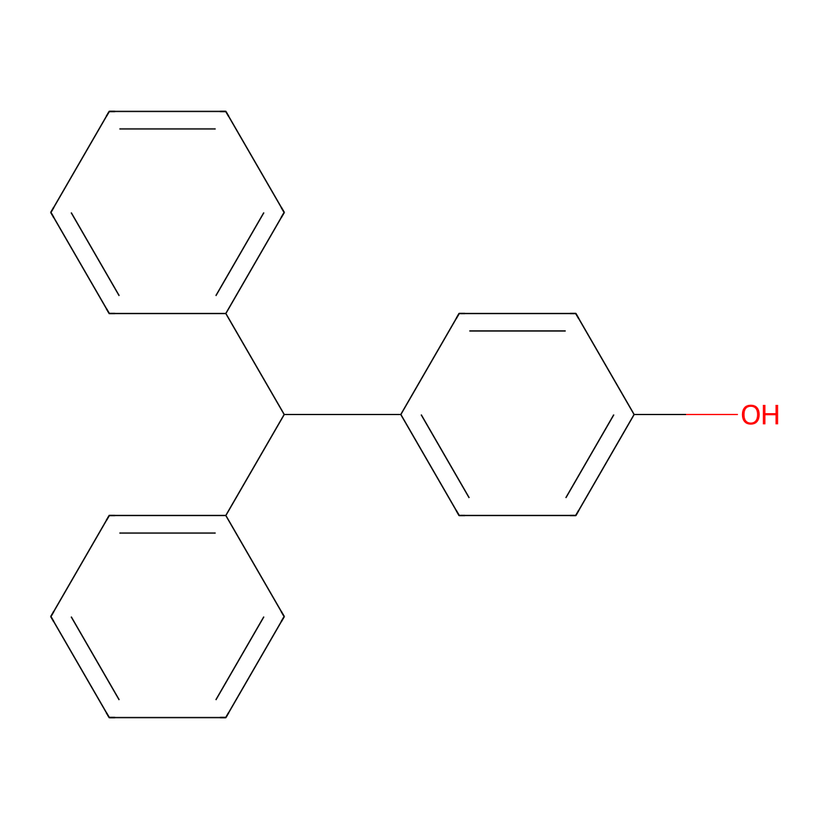 4-(Diphenylmethyl)phenol molecular structure, CAS 791-92-4