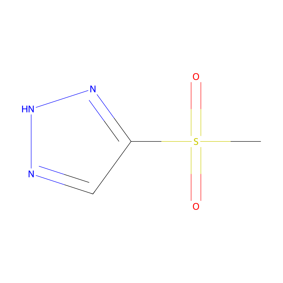 5-methanesulfonyl-1H-1,2,3-triazole molecular structure, CAS 79100-57-5