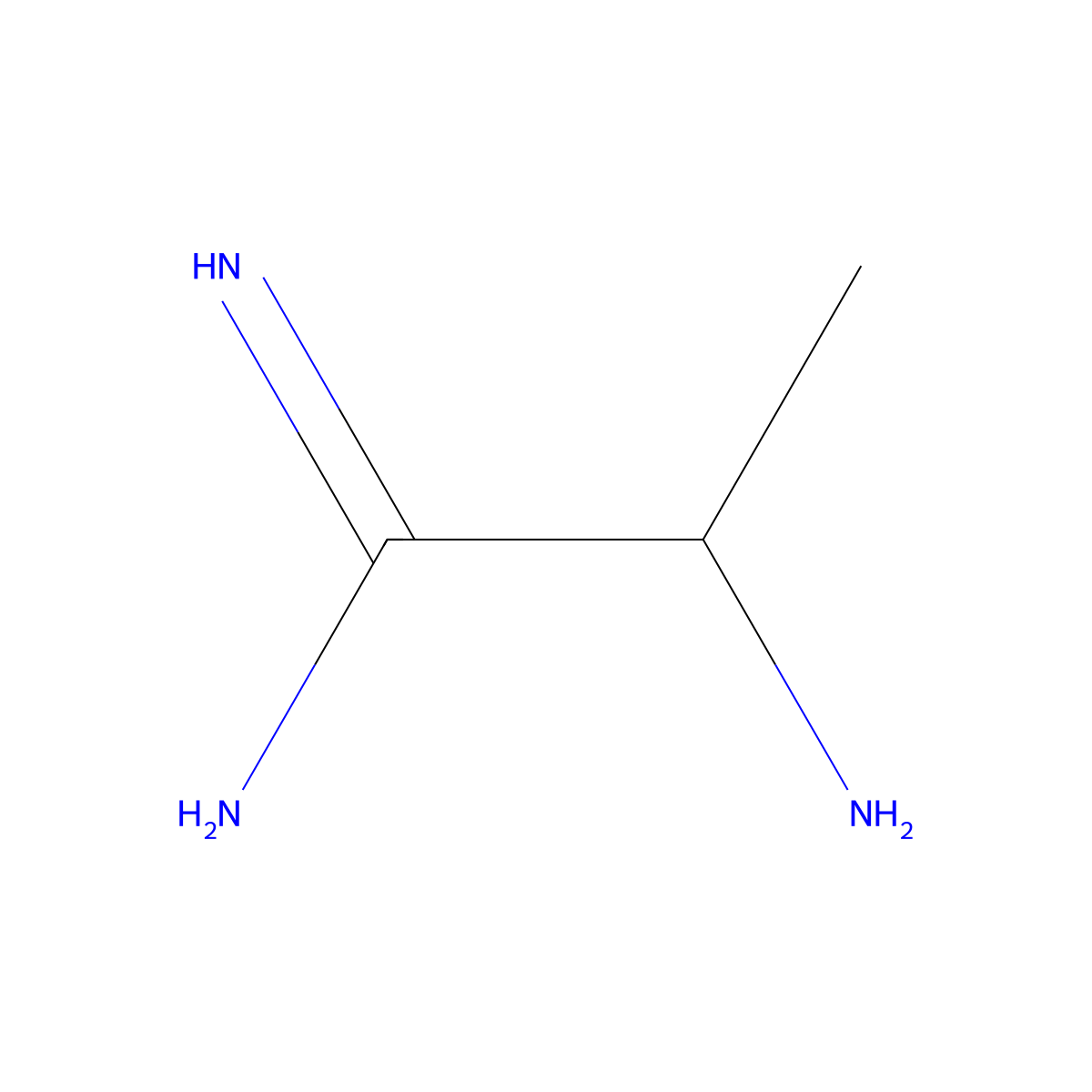 2-Aminopropanimidamide molecular structure, CAS 791015-88-8
