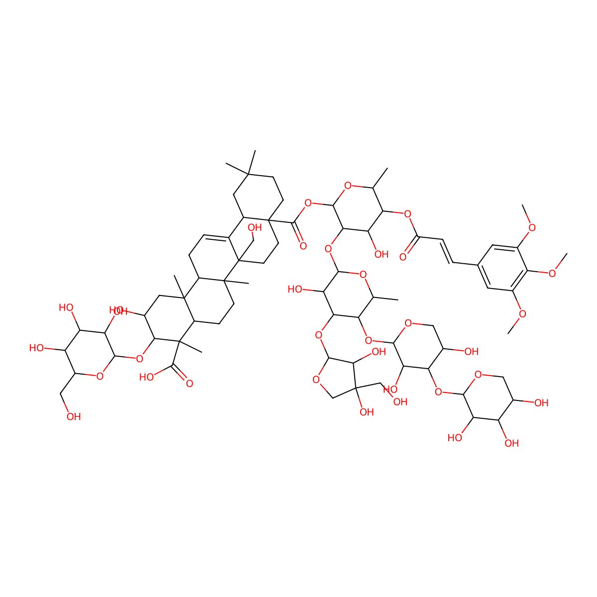 Onjisaponin F molecular structure, CAS 79103-90-5