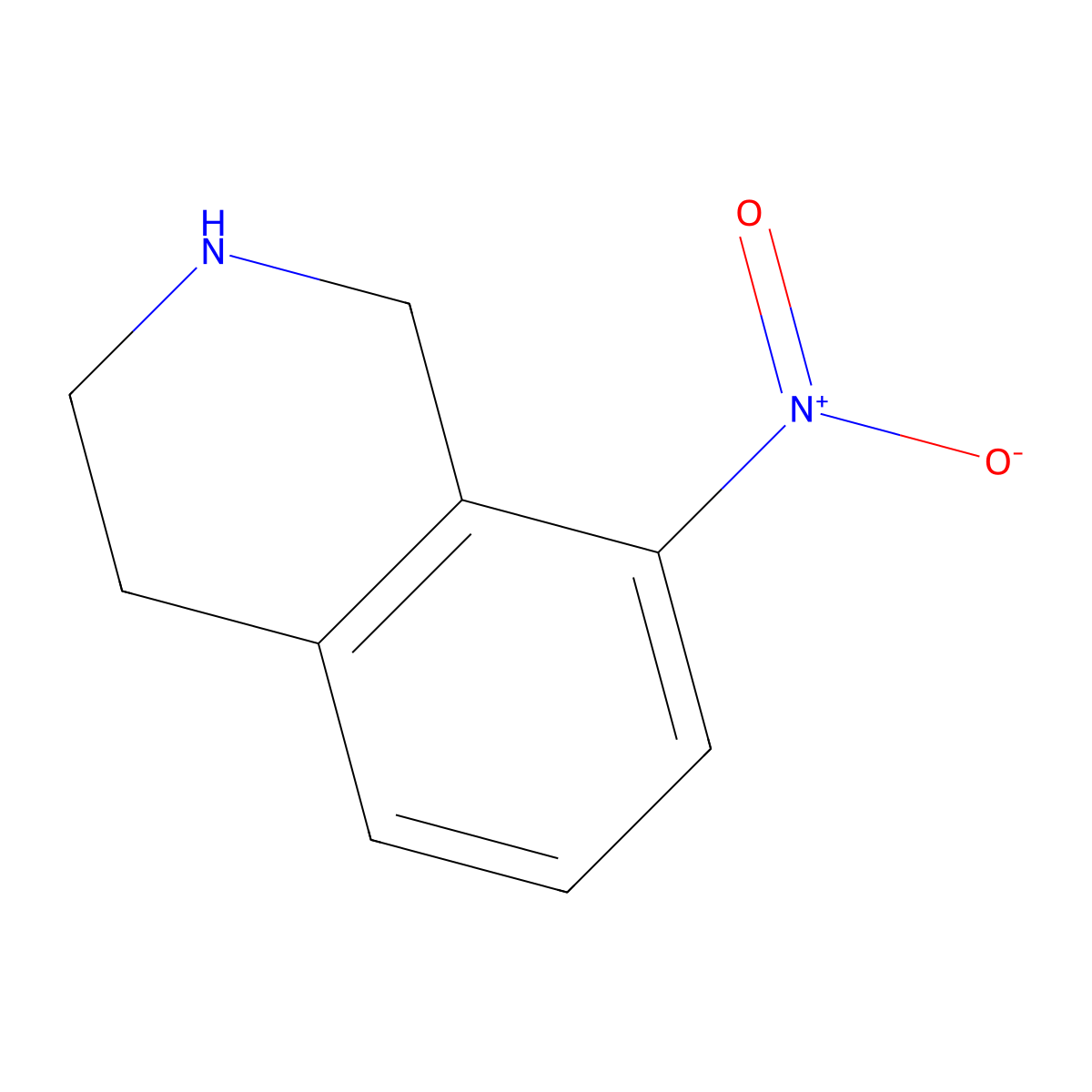 8-Nitro-1,2,3,4-tetrahydroisoquinoline molecular structure, CAS 791040-11-4
