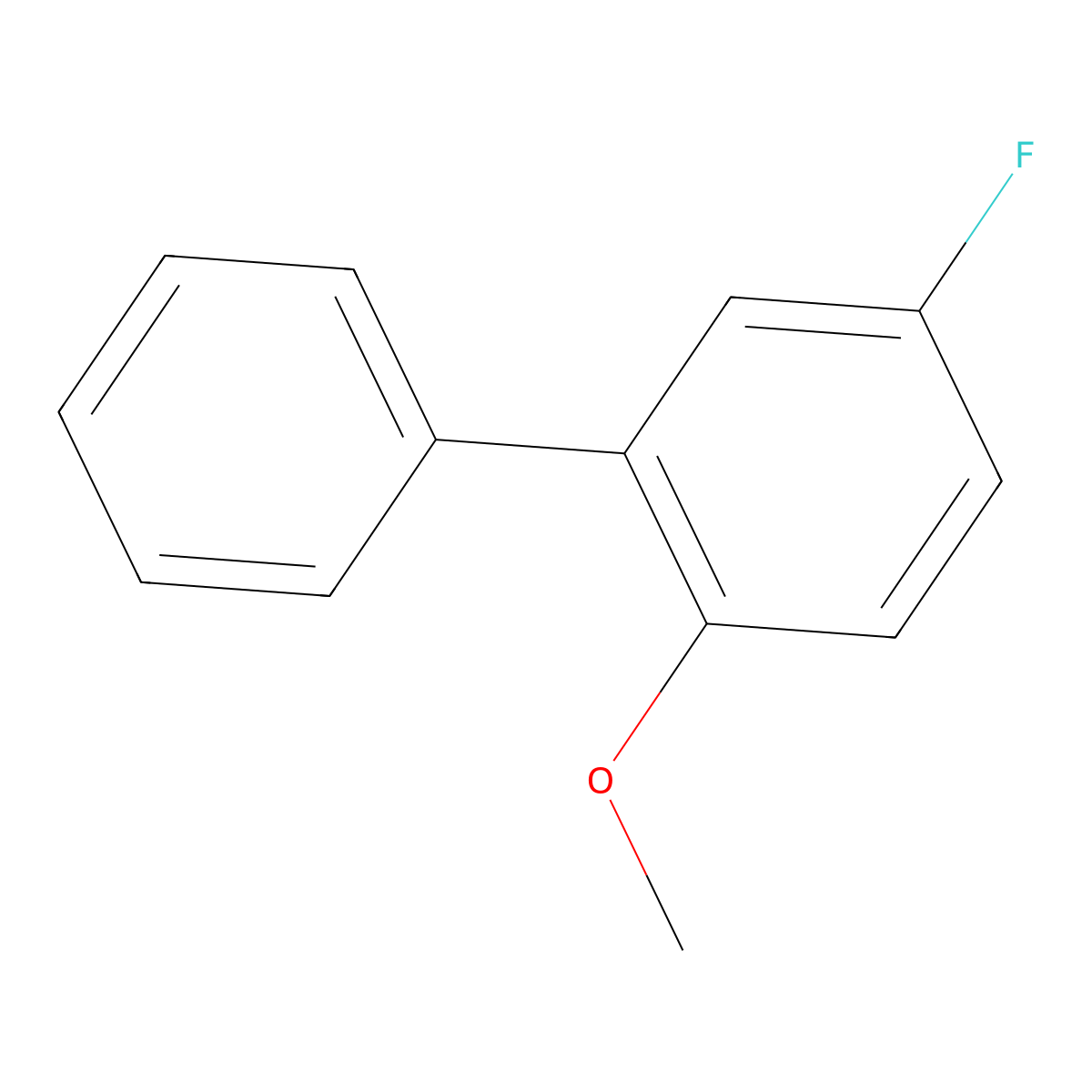 5-Fluoro-2-methoxybiphenyl molecular structure, CAS 791068-92-3