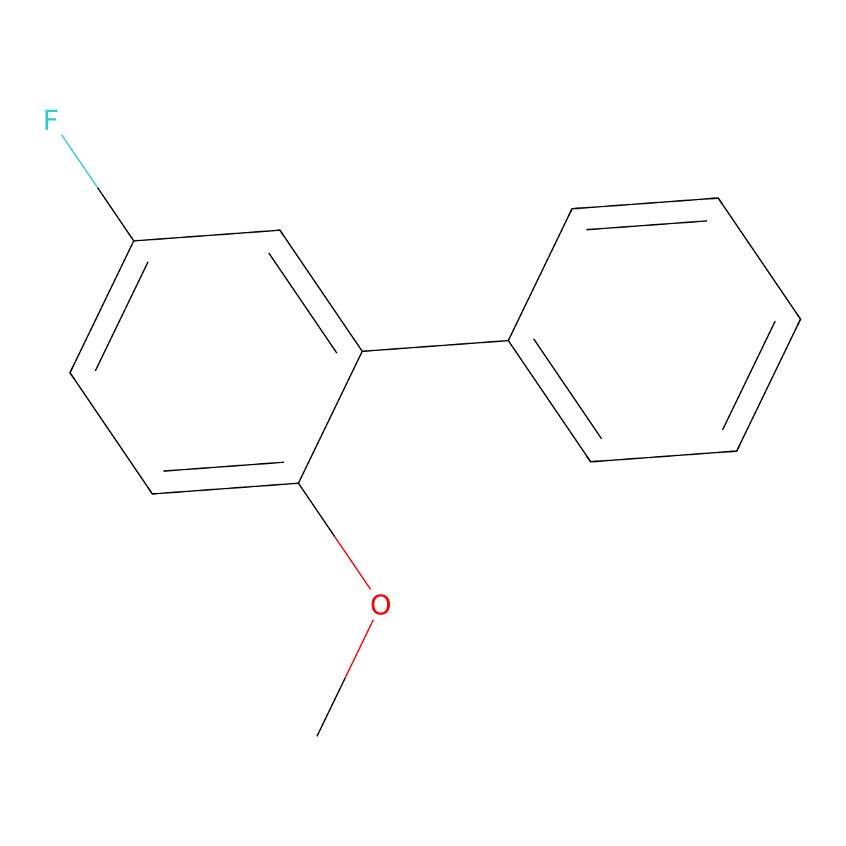 5-Fluoro-2-methoxybiphenyl molecular structure, CAS 791068-92-3
