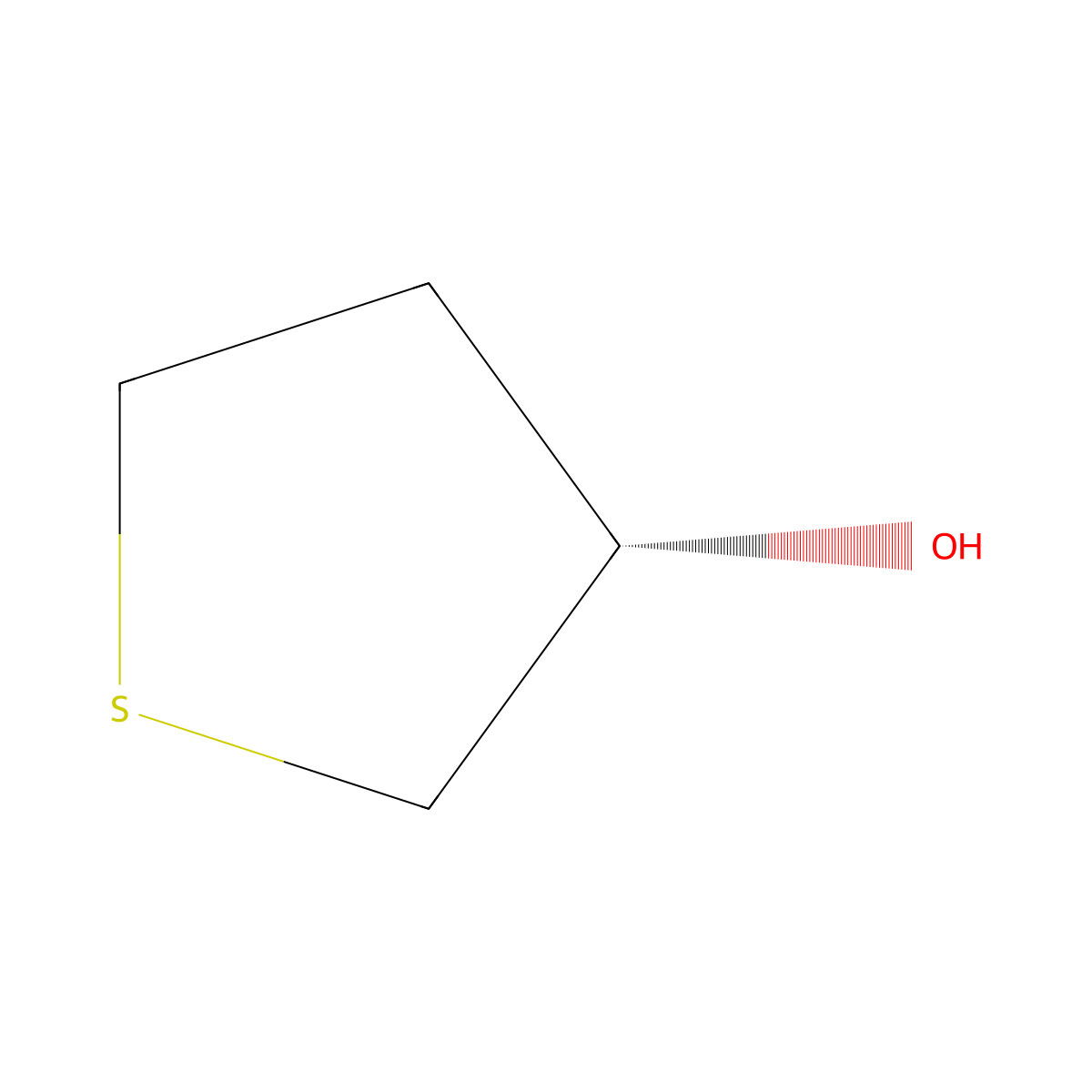 (3S)-thiolan-3-ol molecular structure, CAS 79107-75-8