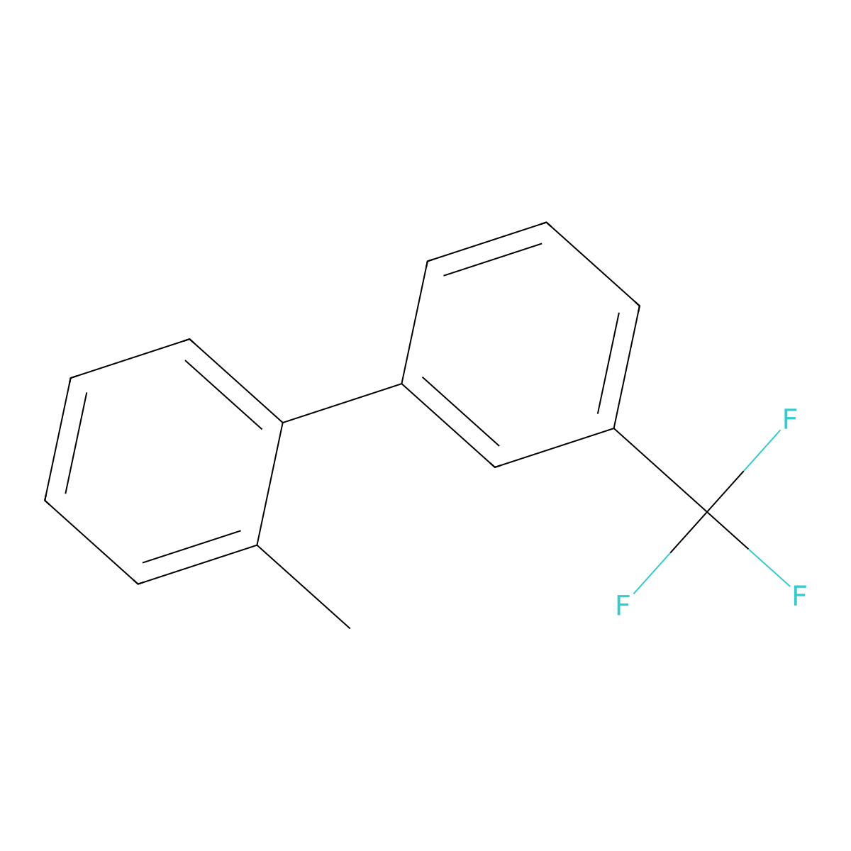 2-Methyl-3'-(trifluoromethyl)-1,1'-biphenyl molecular structure, CAS 791077-99-1