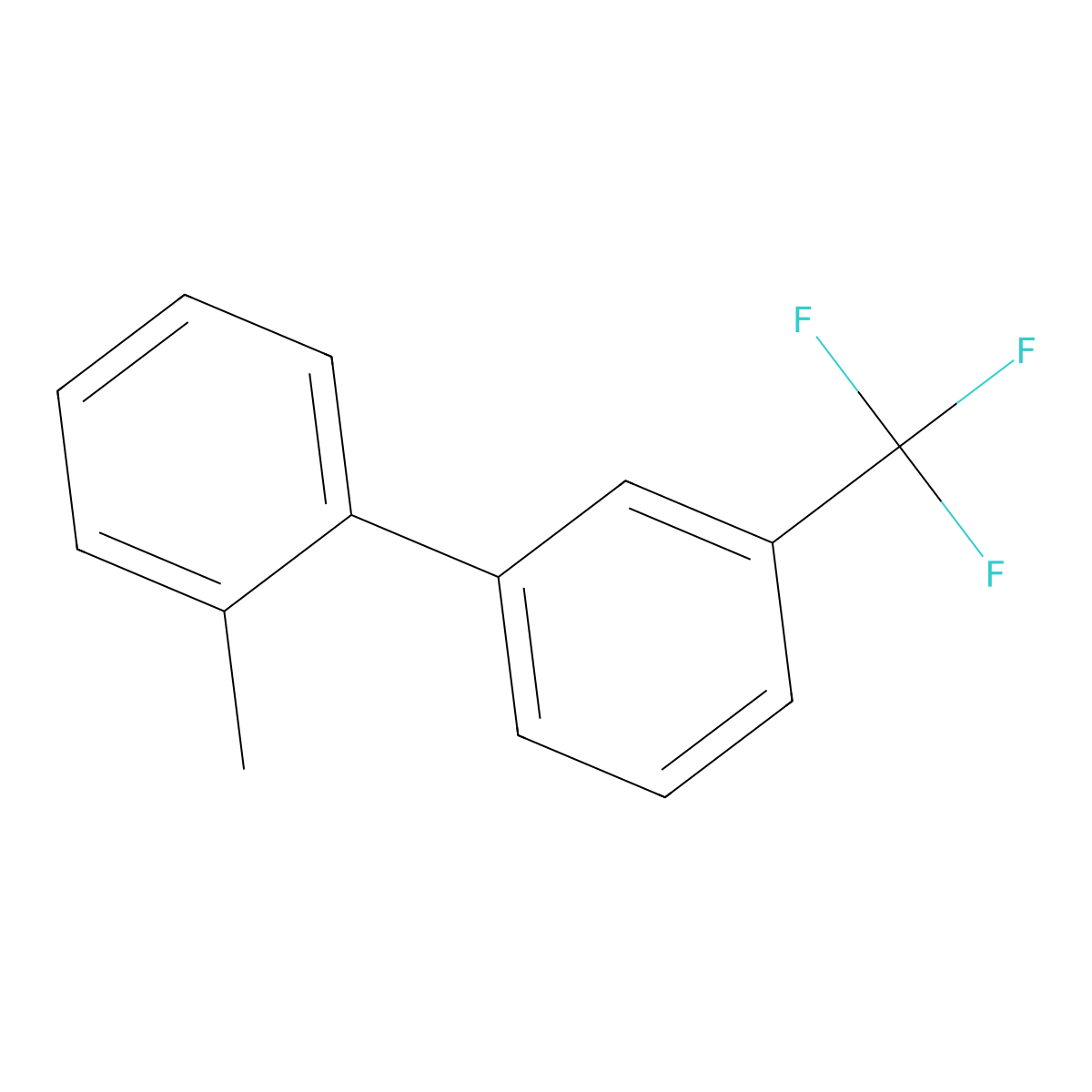 2-Methyl-3'-(trifluoromethyl)-1,1'-biphenyl molecular structure, CAS 791077-99-1