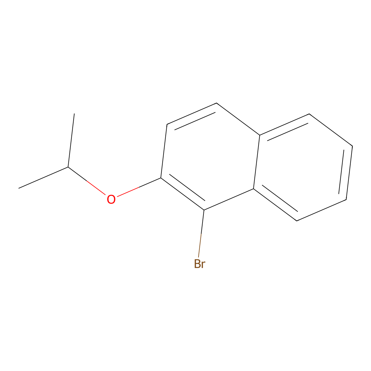 1-Bromo-2-(propan-2-yloxy)naphthalene molecular structure, CAS 791088-70-5
