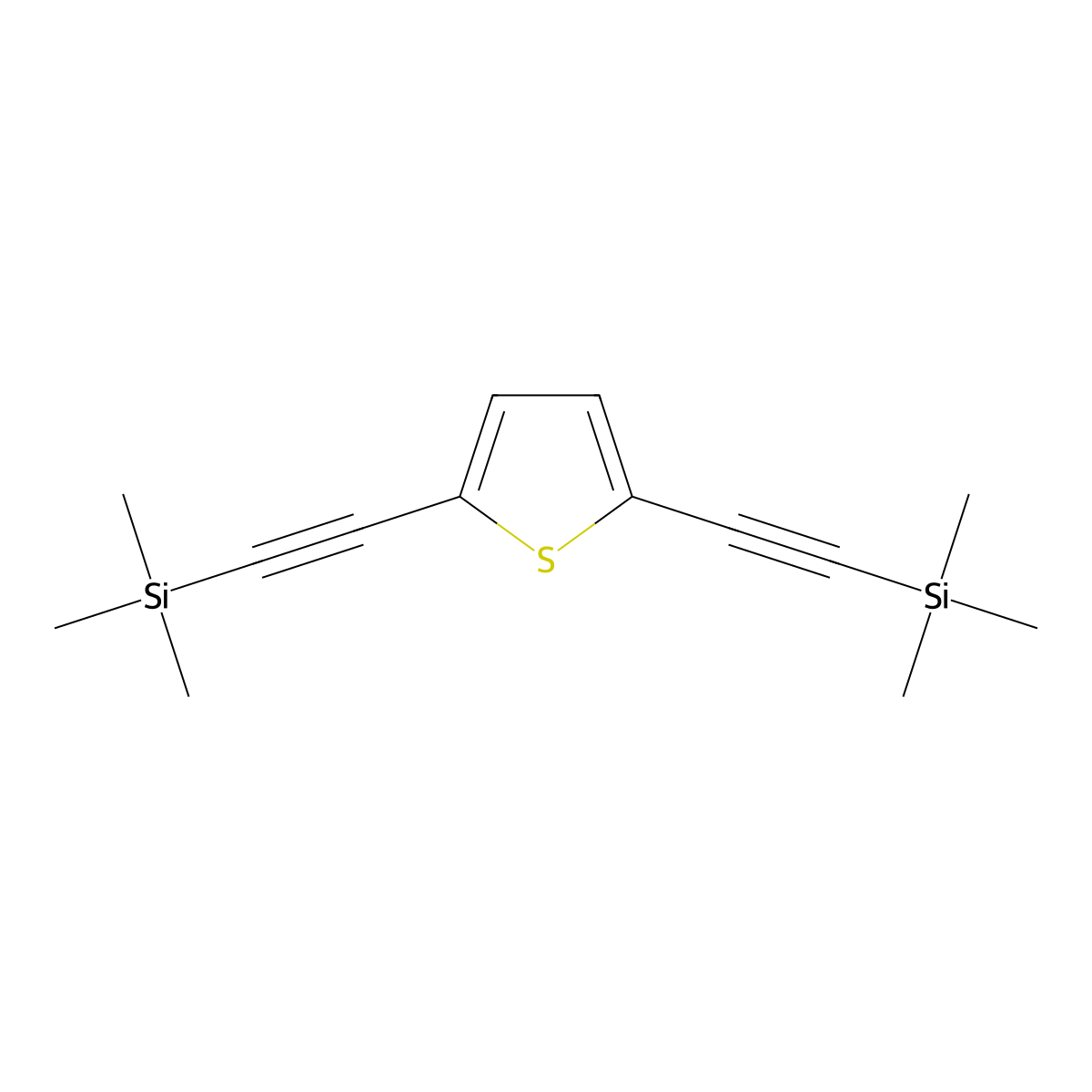 2,5-Bis[(trimethylsilyl)ethynyl]thiophene molecular structure, CAS 79109-69-6
