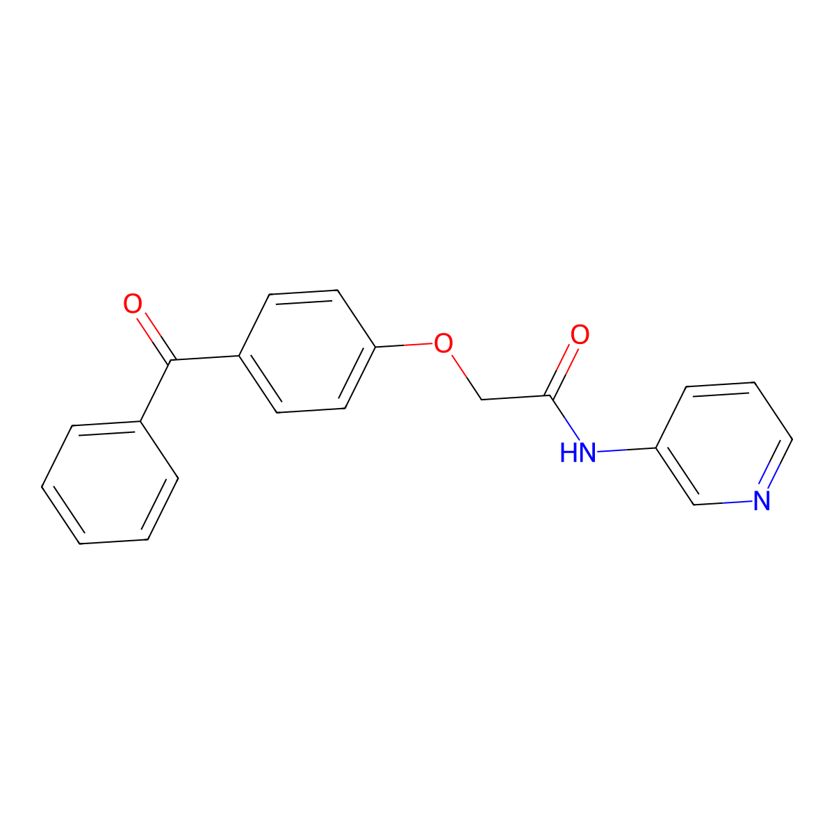 2-(4-benzoylphenoxy)-N-pyridin-3-ylacetamide molecular structure, CAS 791127-70-3