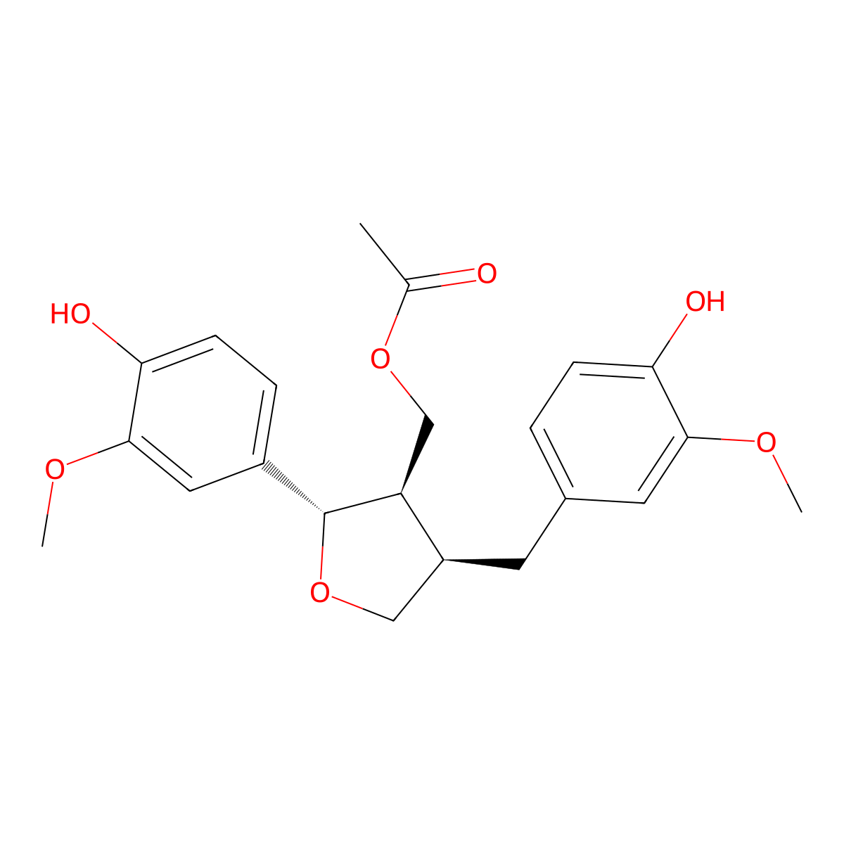 Lariciresinol Acetate molecular structure, CAS 79114-77-5