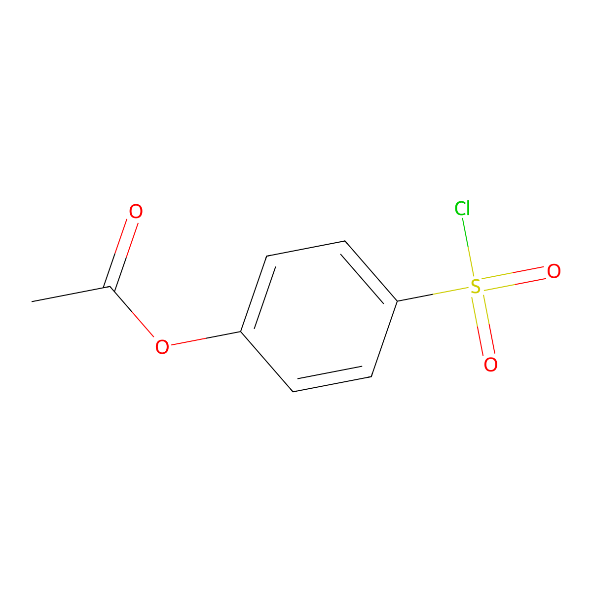 4-(Chlorosulfonyl)phenyl acetate molecular structure, CAS 79119-26-9