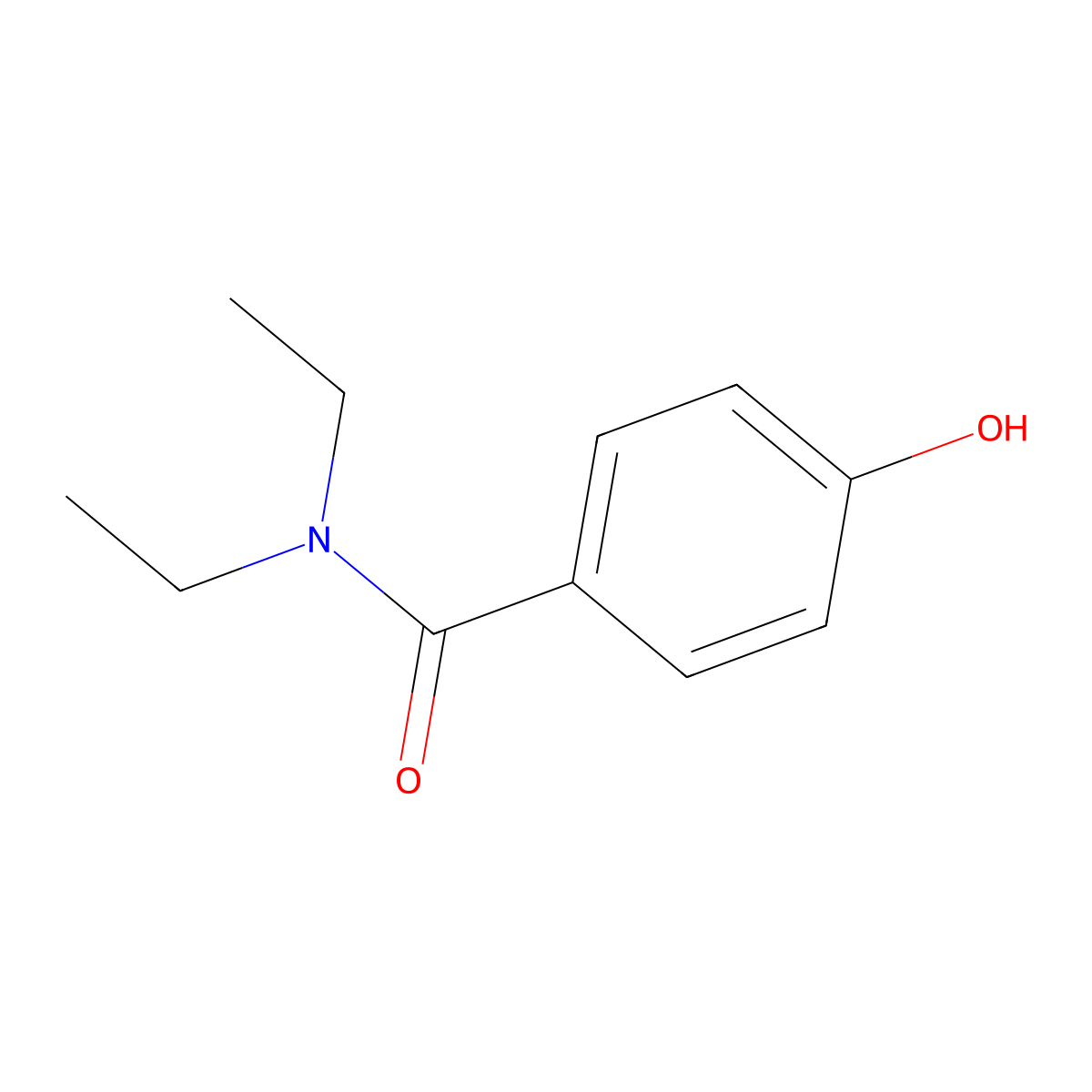 N,N-diethyl-4-hydroxybenzamide molecular structure, CAS 79119-31-6