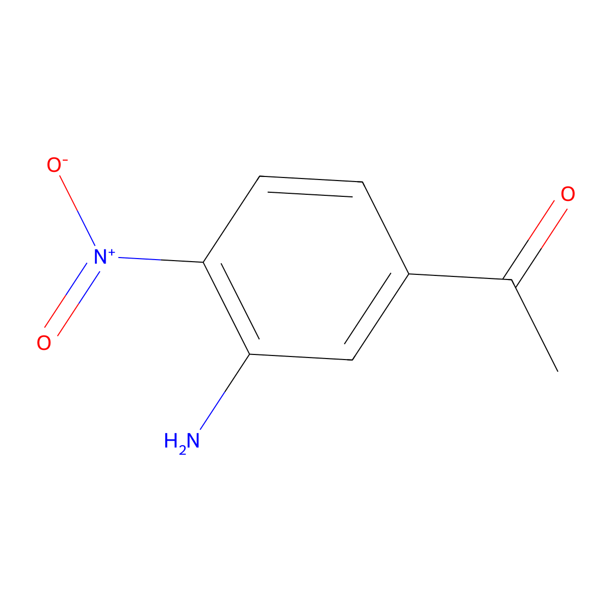 1-(3-Amino-4-nitrophenyl)ethanone molecular structure, CAS 79127-41-6