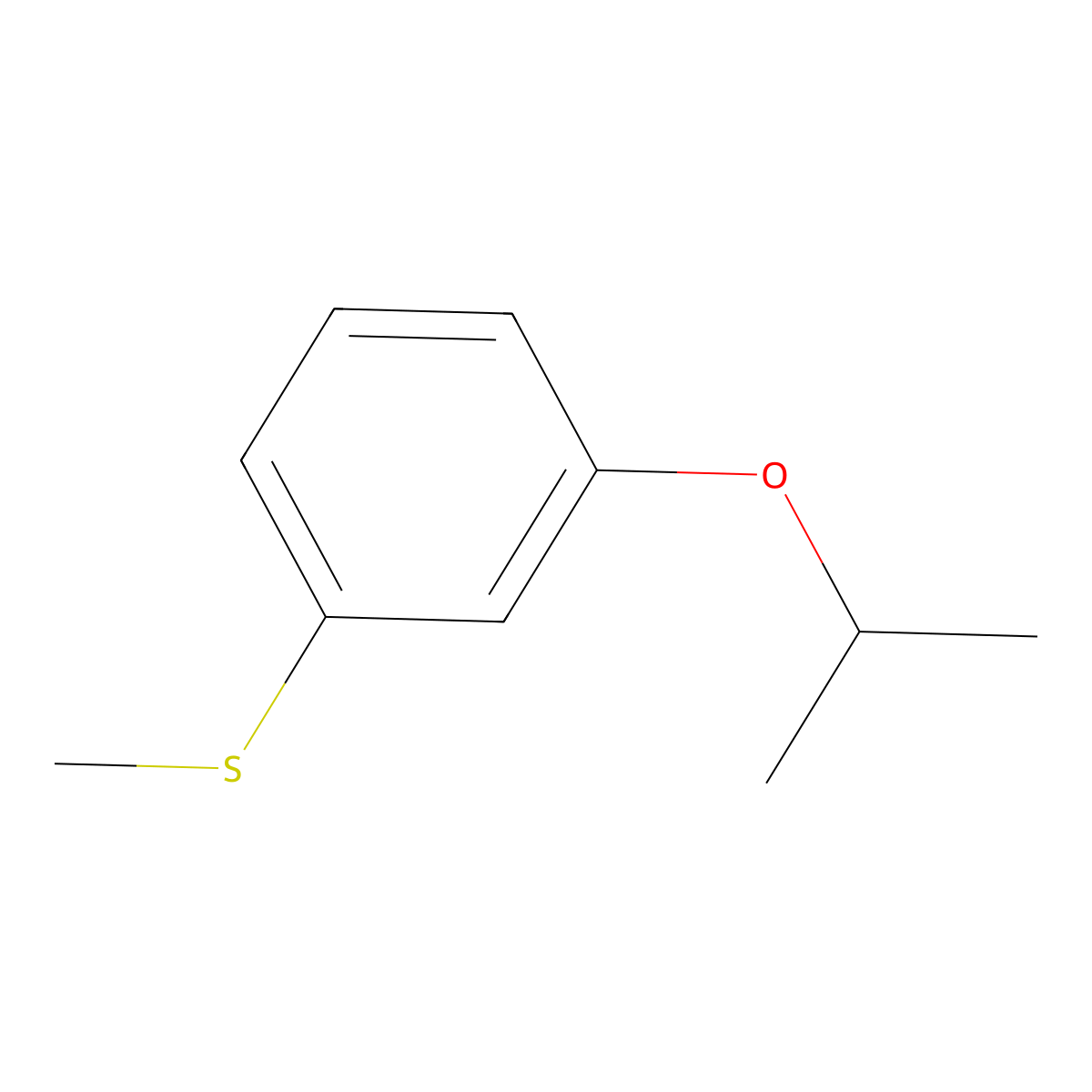 Methyl 3-iso-propoxyphenyl sulfide molecular structure, CAS 79128-09-9