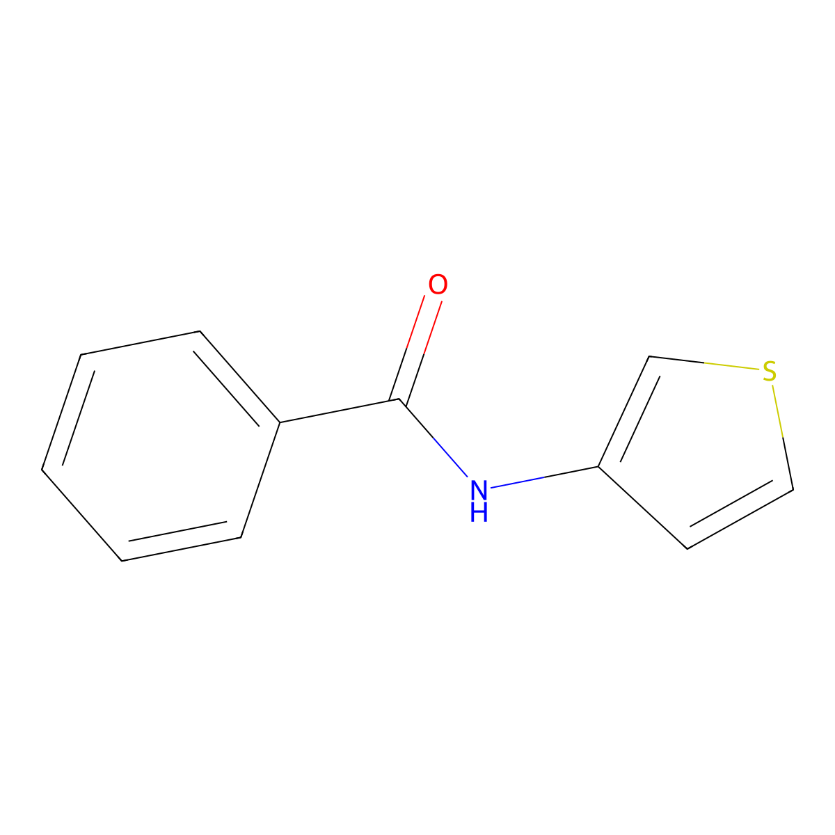 n-(Thiophen-3-yl)benzamide molecular structure, CAS 79128-75-9