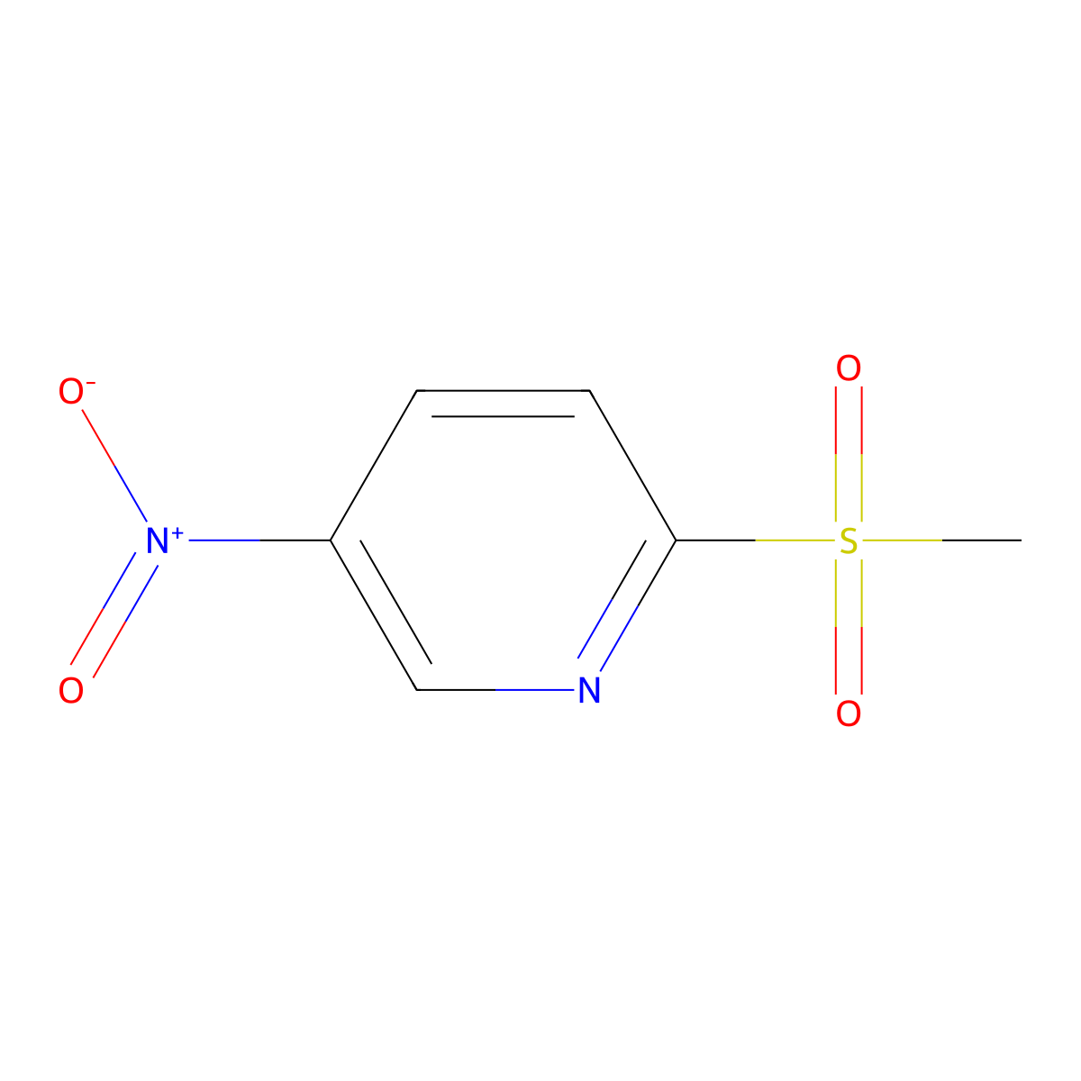 2-(Methylsulfonyl)-5-nitropyridine molecular structure, CAS 79134-11-5
