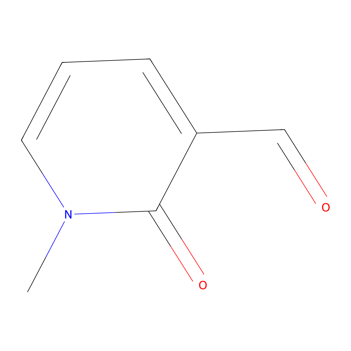 N-Methyl-3-formyl-2(1H)-pyridone molecular structure, CAS 79138-28-6