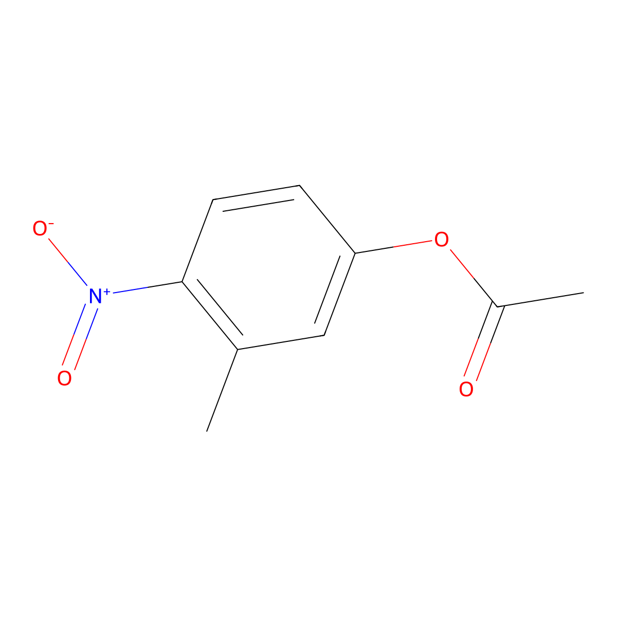 3-Methyl-4-nitrophenyl acetate molecular structure, CAS 79139-40-5