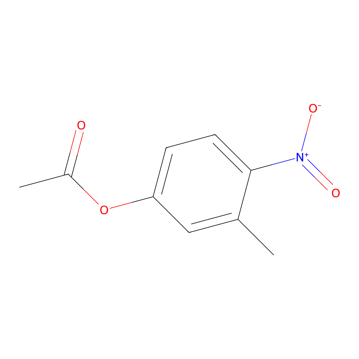 3-Methyl-4-nitrophenyl acetate molecular structure, CAS 79139-40-5