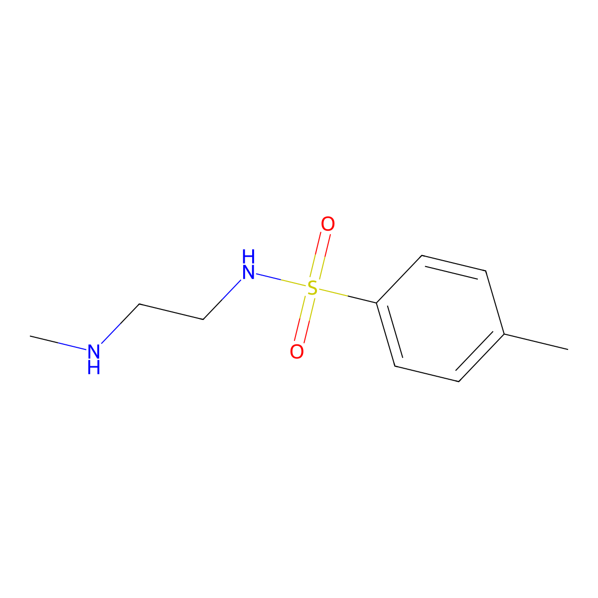 4-methyl-N-[2-(methylamino)ethyl]benzene-1-sulfonamide molecular structure, CAS 79143-52-5