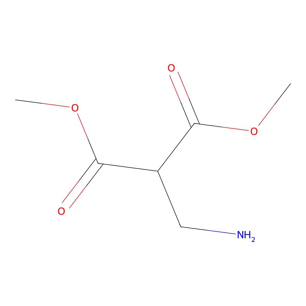 1,3-Dimethyl 2-(aminomethyl)propanedioate molecular structure, CAS 791558-04-8