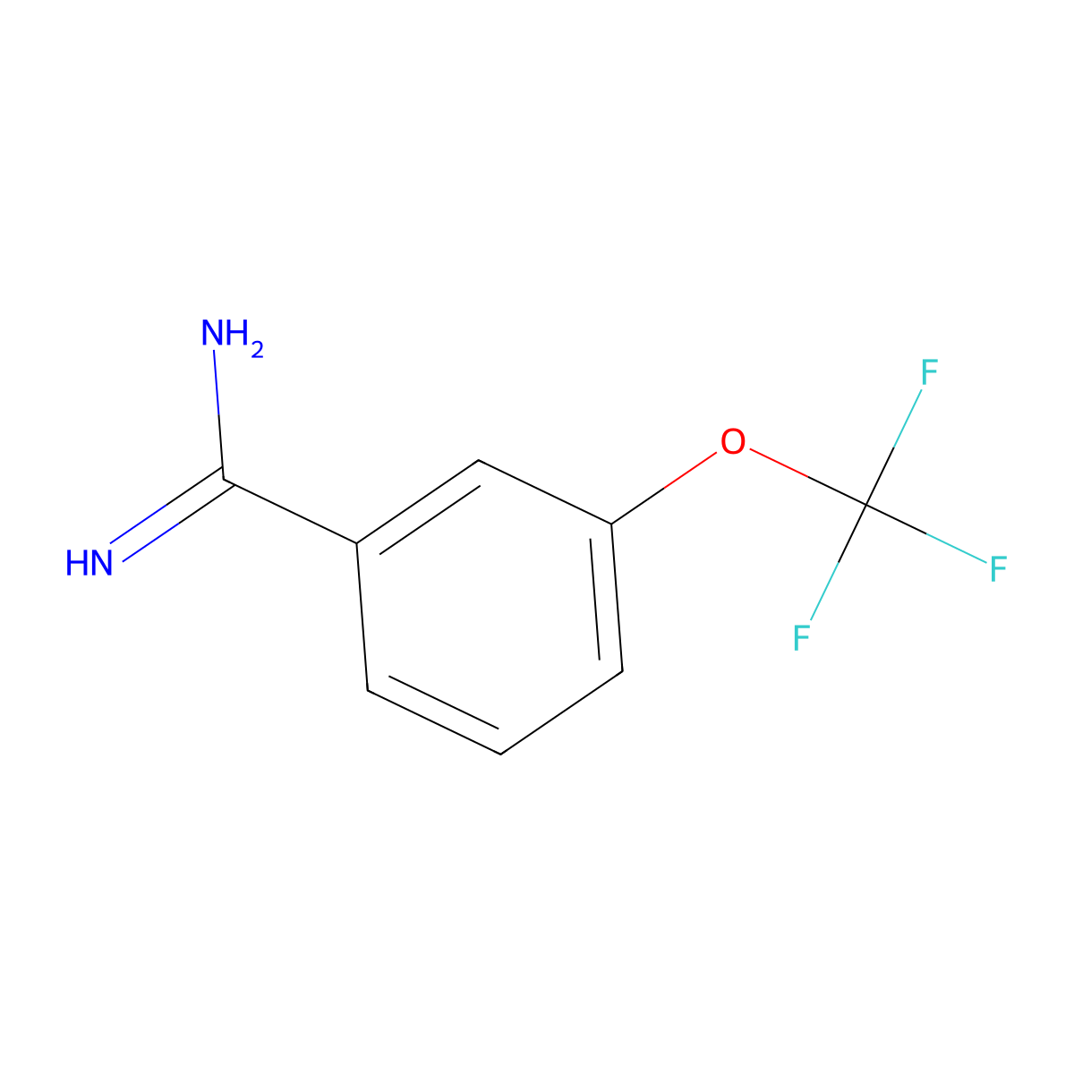 3-(Trifluoromethoxy)benzimidamide molecular structure, CAS 791566-24-0