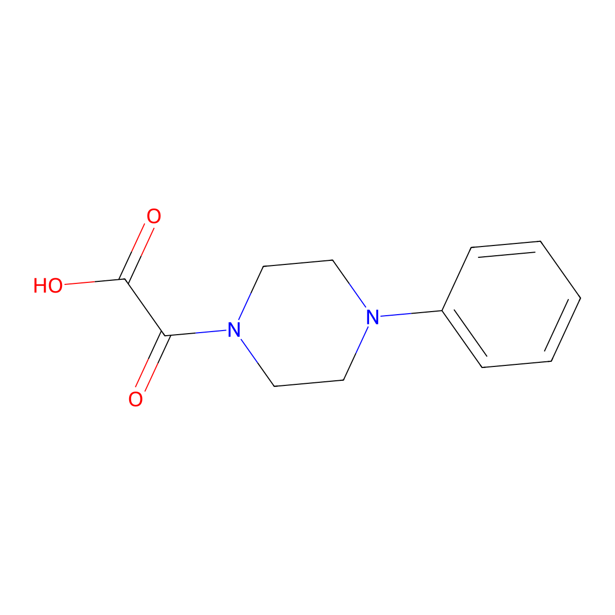 2-oxo-2-(4-phenylpiperazin-1-yl)acetic Acid molecular structure, CAS 791582-32-6