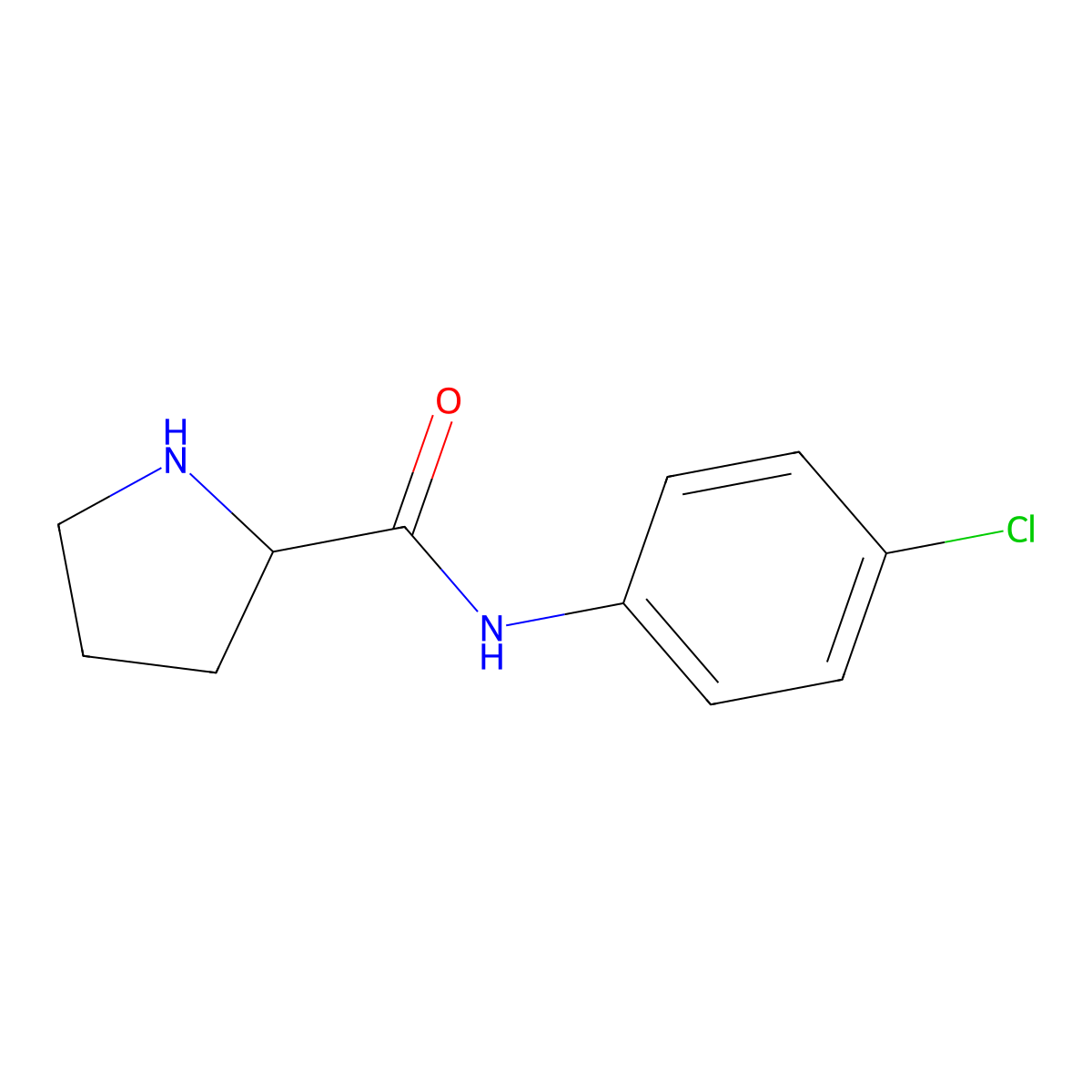 (S)-N-(4-Chlorophenyl)pyrrolidine-2-carboxamide molecular structure, CAS 791582-55-3