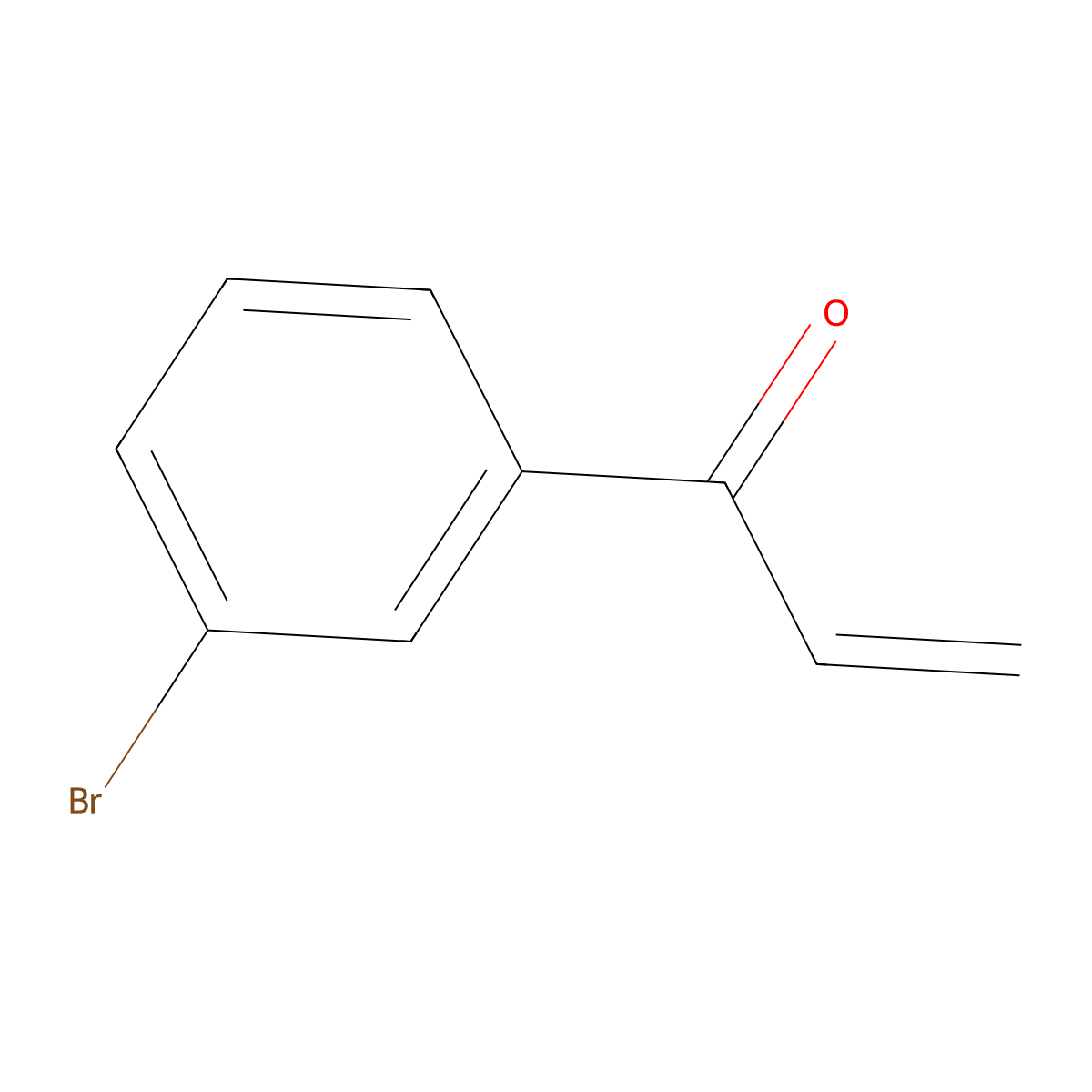1-(3-Bromophenyl)prop-2-en-1-one molecular structure, CAS 791588-72-2