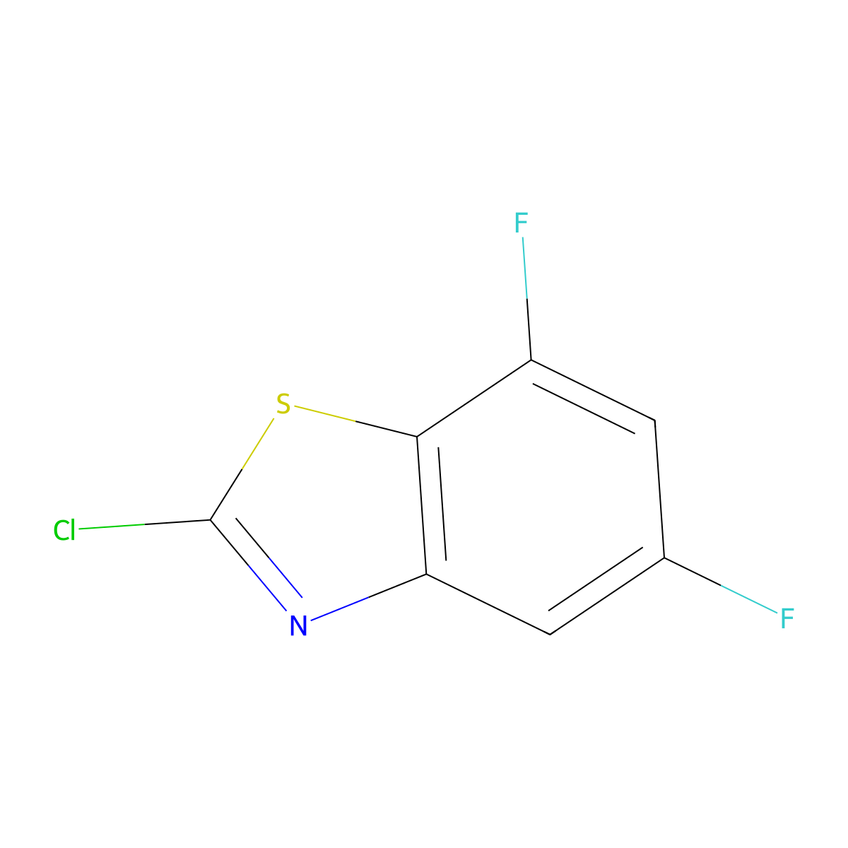 2-Chloro-5,7-difluorobenzo[D]thiazole molecular structure, CAS 791594-34-8