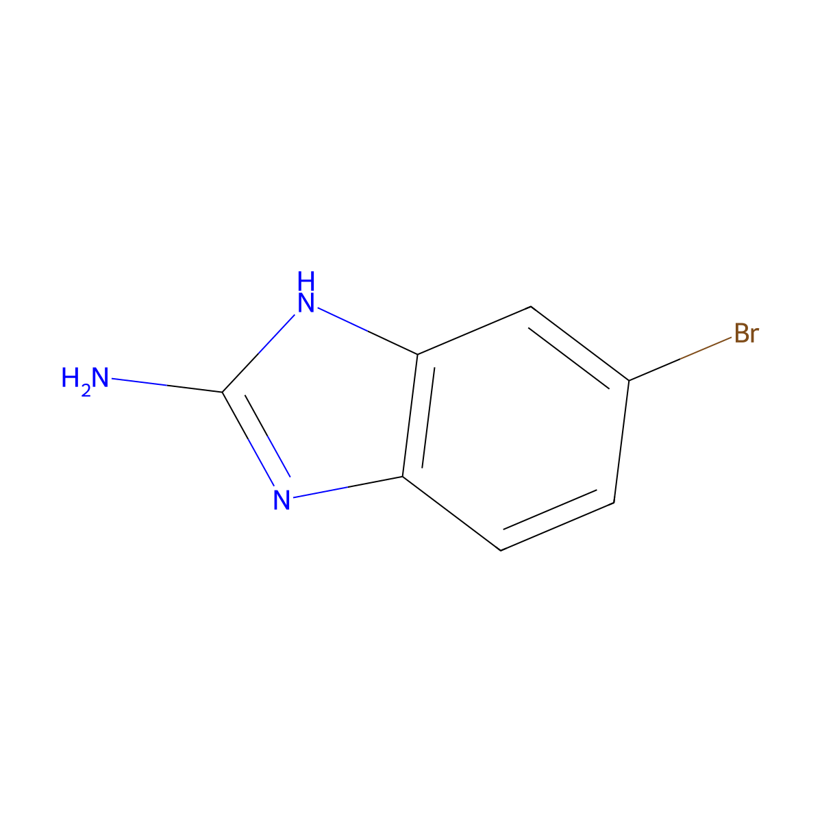 5-Bromo-1H-1,3-benzodiazol-2-amine molecular structure, CAS 791595-74-9