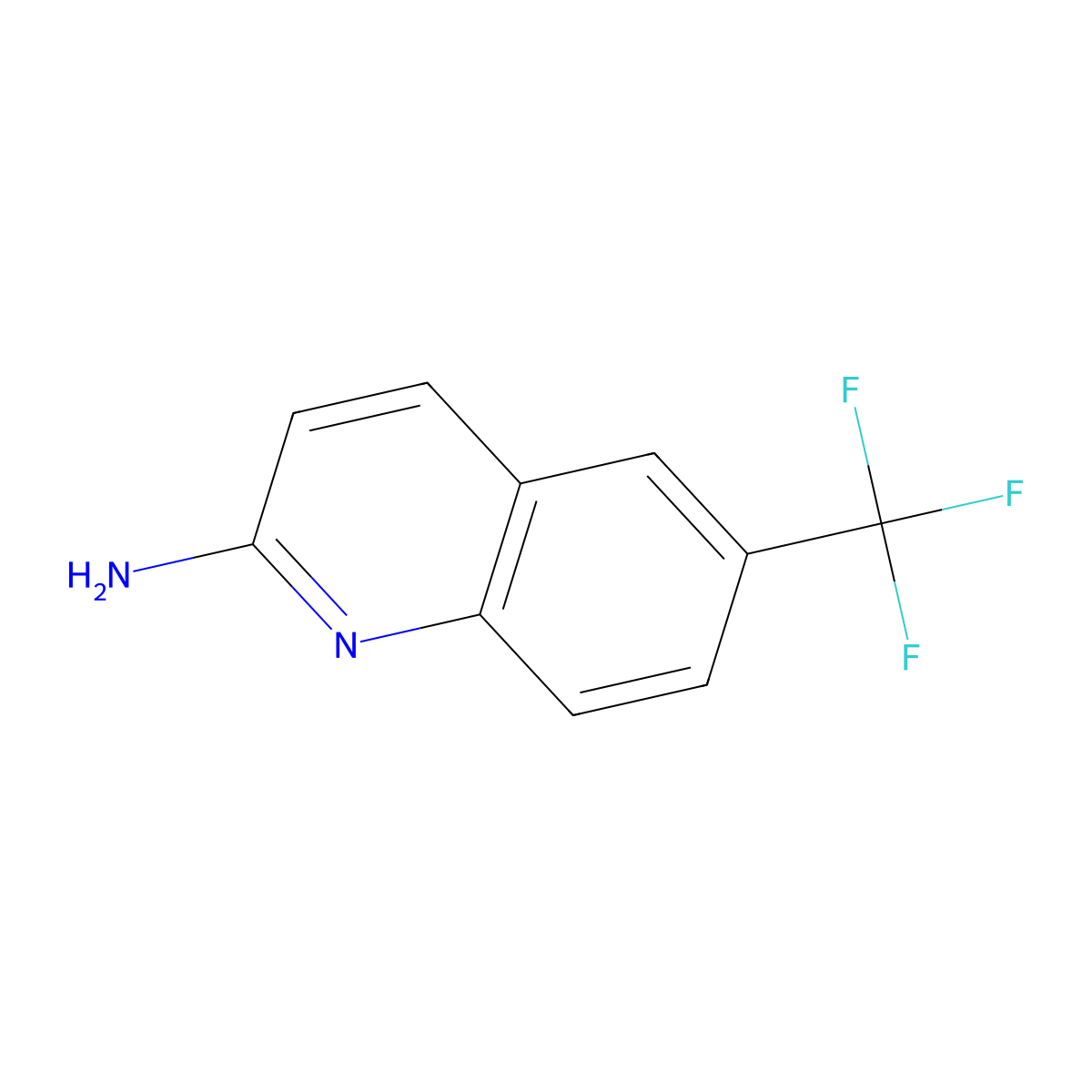 6-(Trifluoromethyl)quinolin-2-amine molecular structure, CAS 791595-93-2