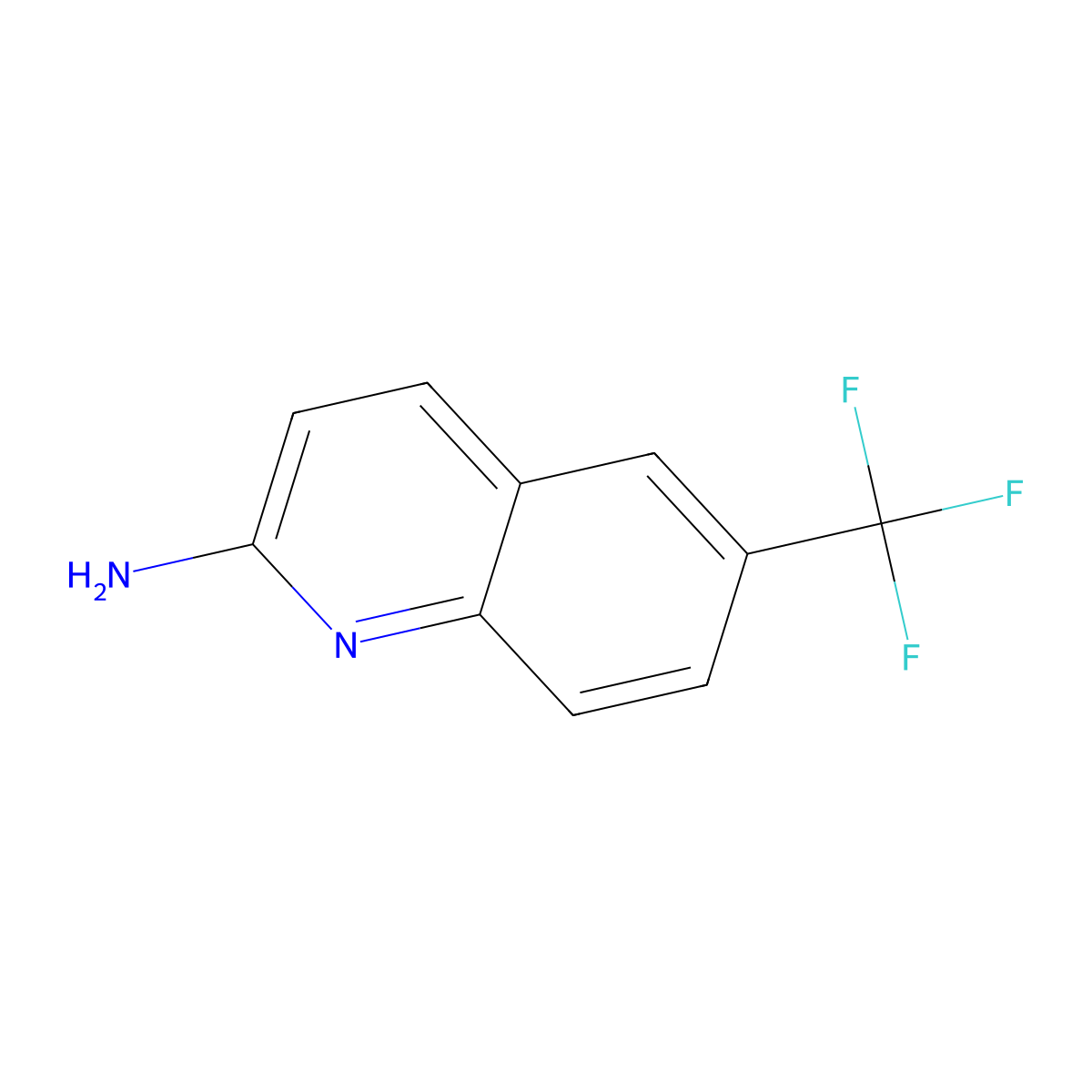 6-(Trifluoromethyl)quinolin-2-amine molecular structure, CAS 791595-93-2