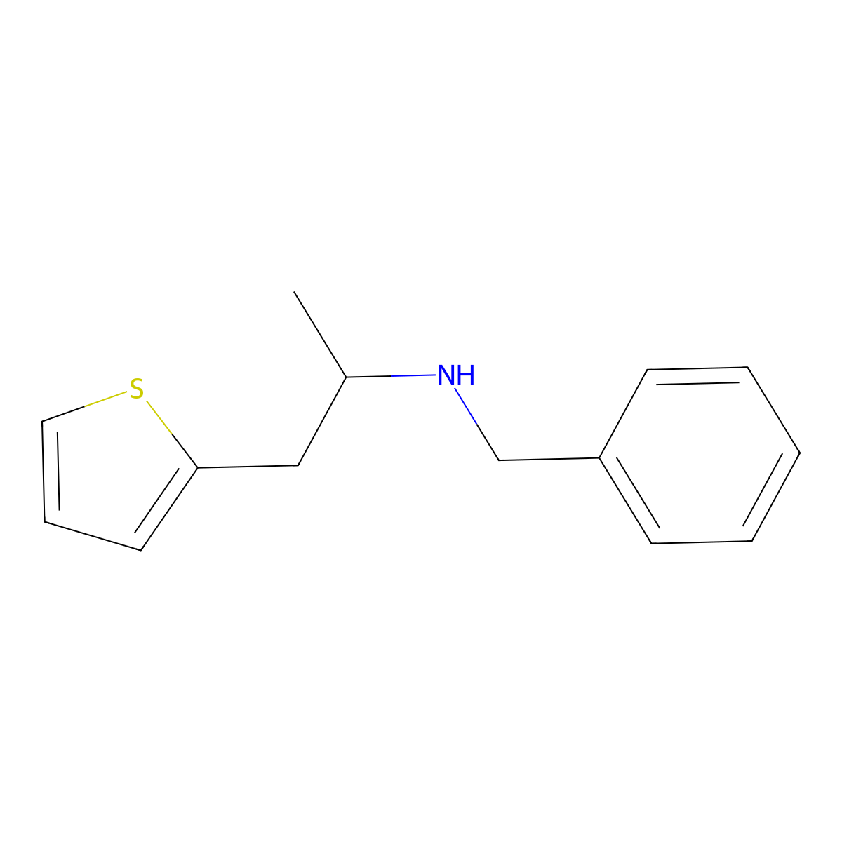 Benzyl(1-(thiophen-2-yl)propan-2-yl)amine molecular structure, CAS 791601-01-9